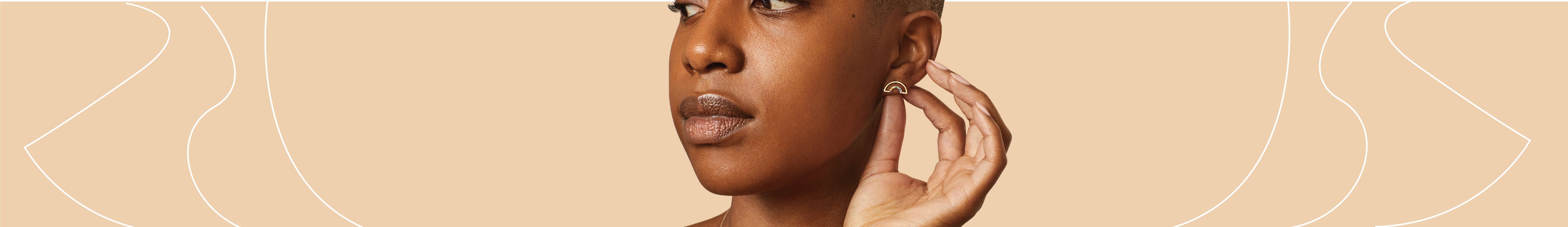 Gold Stud Earrings