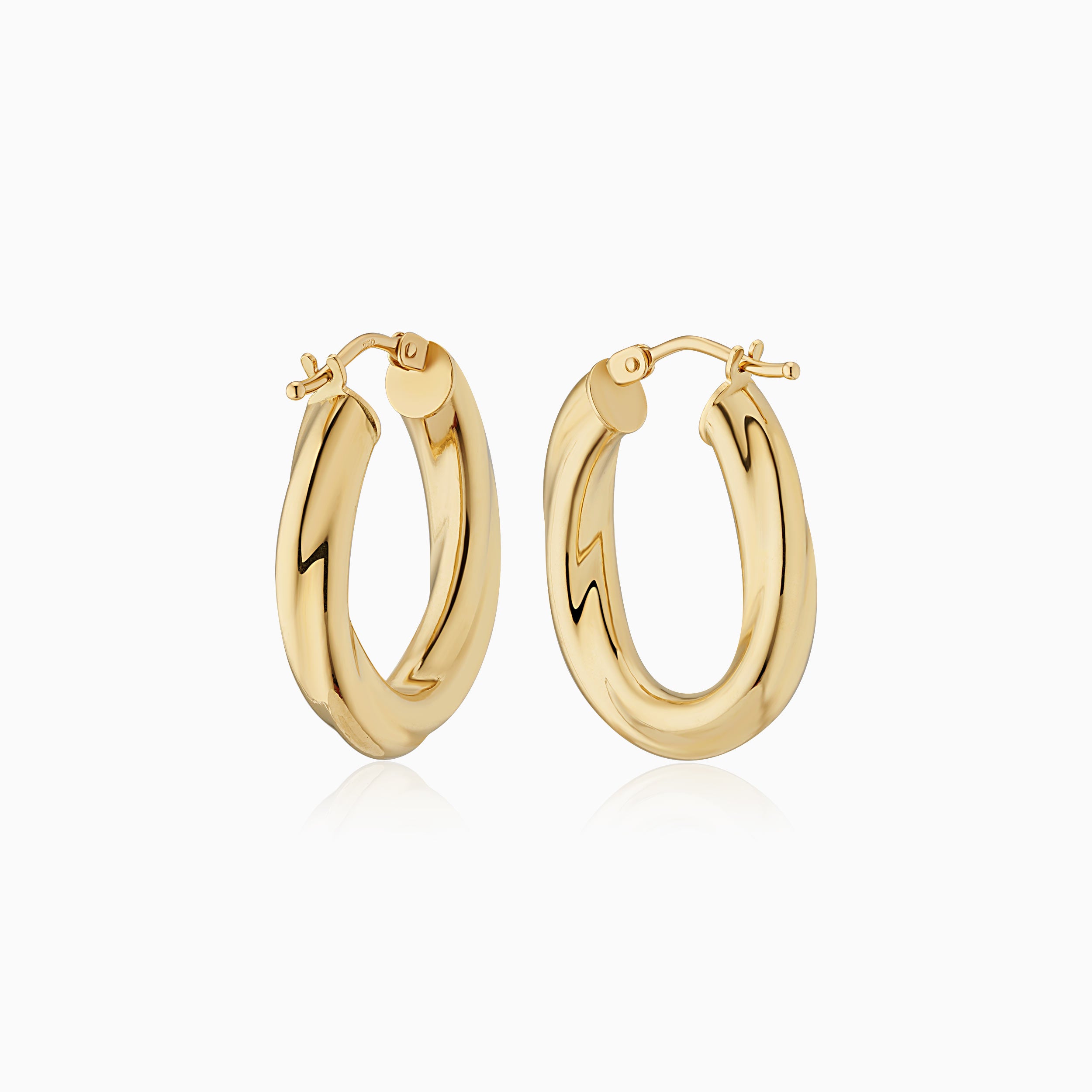 Goddess Small Oval Hoops