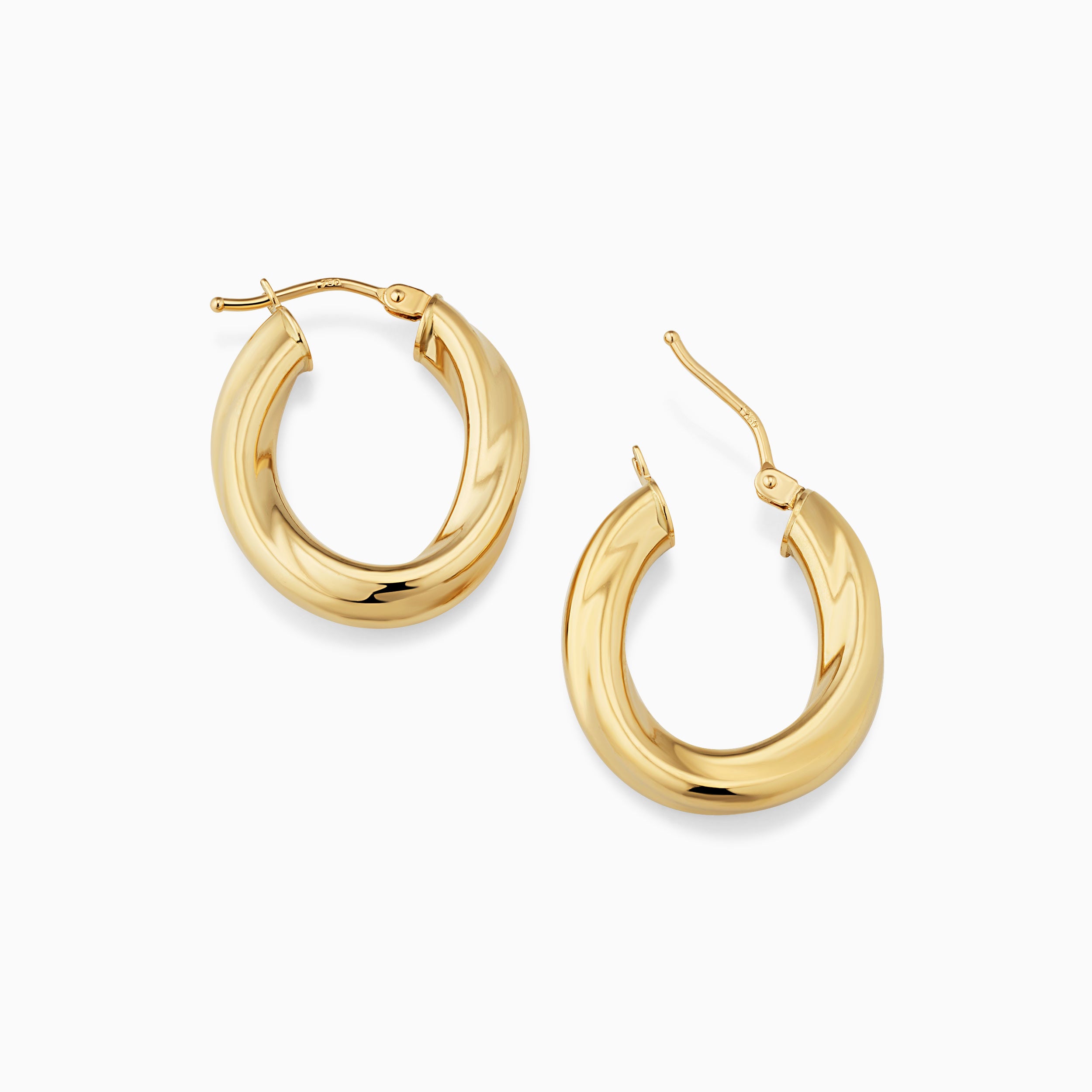 Goddess Small Oval Hoops