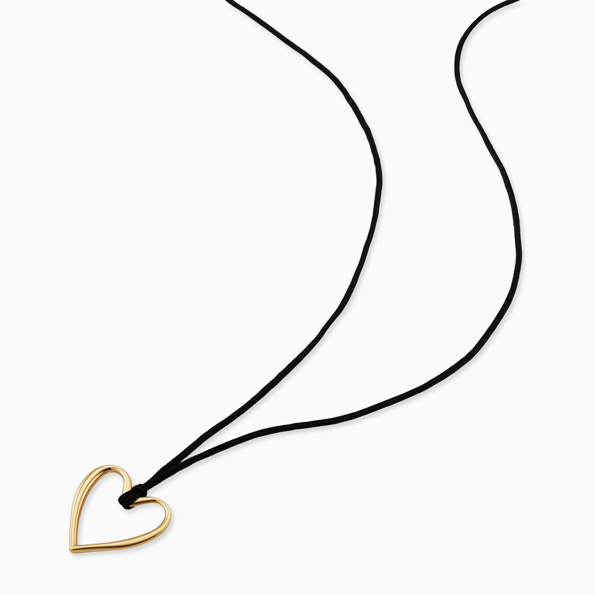 Tied to You Open Heart Pendant Necklace