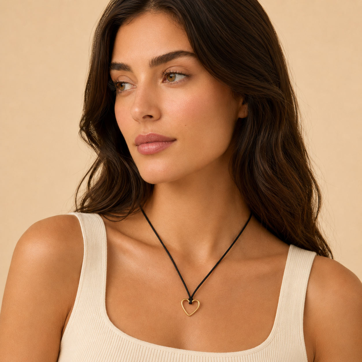 Tied to You Open Heart Pendant Necklace