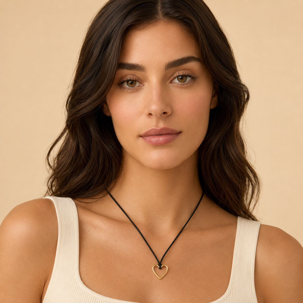 Tied to You Open Heart Pendant Necklace