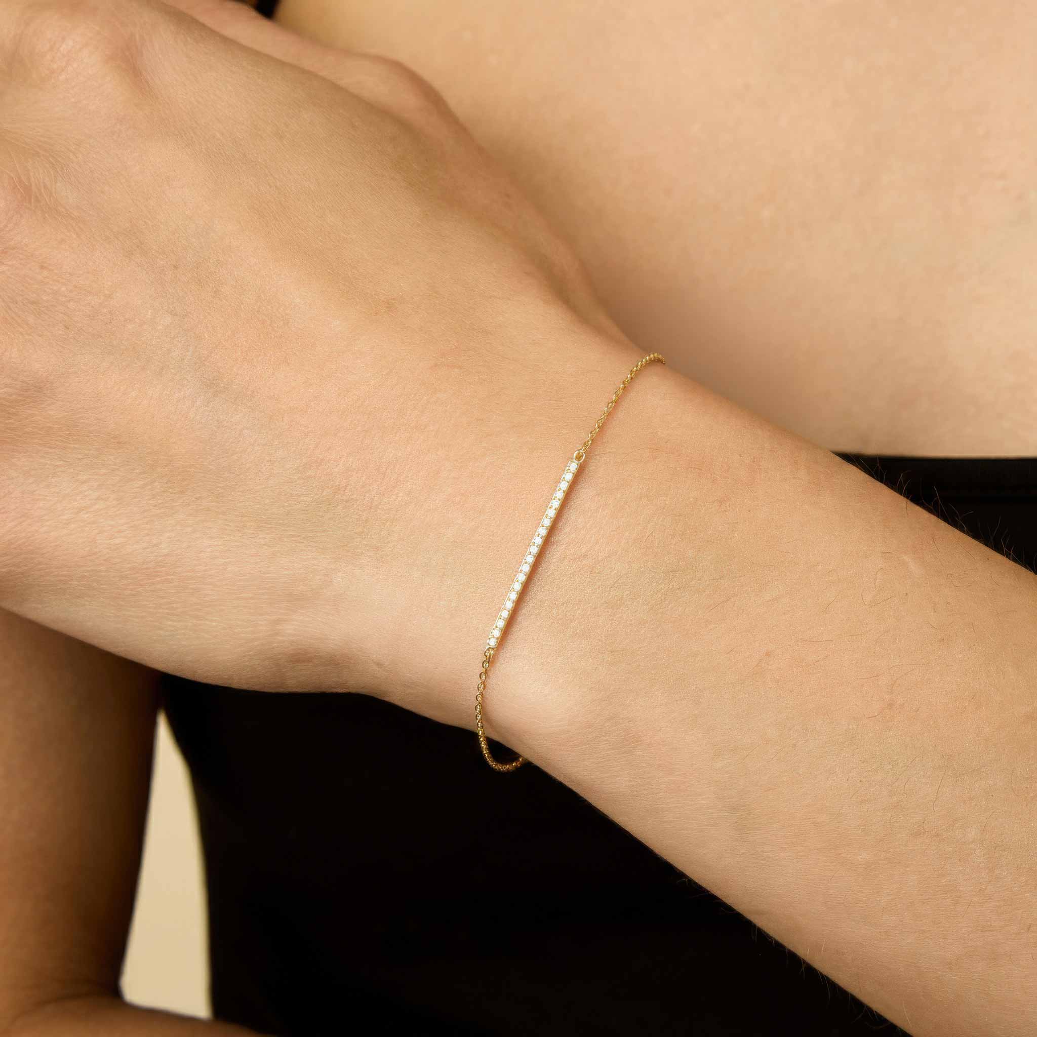 Brooklyn Bar Diamond Bracelet