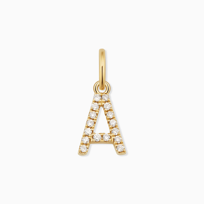 My Letter Diamond Initial Pendant Charm