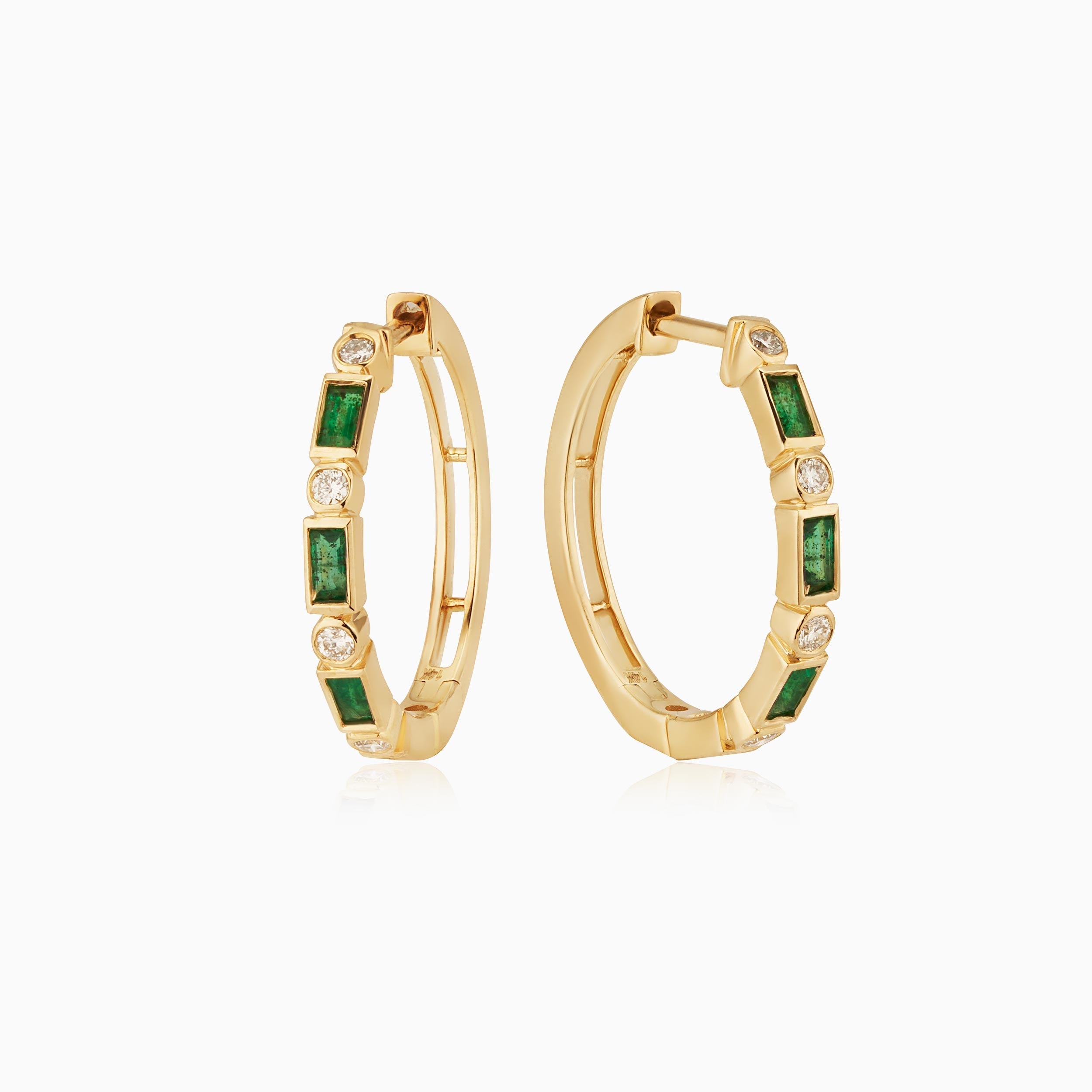 #color_Yellow Gold, Emerald, Natural Diamonds