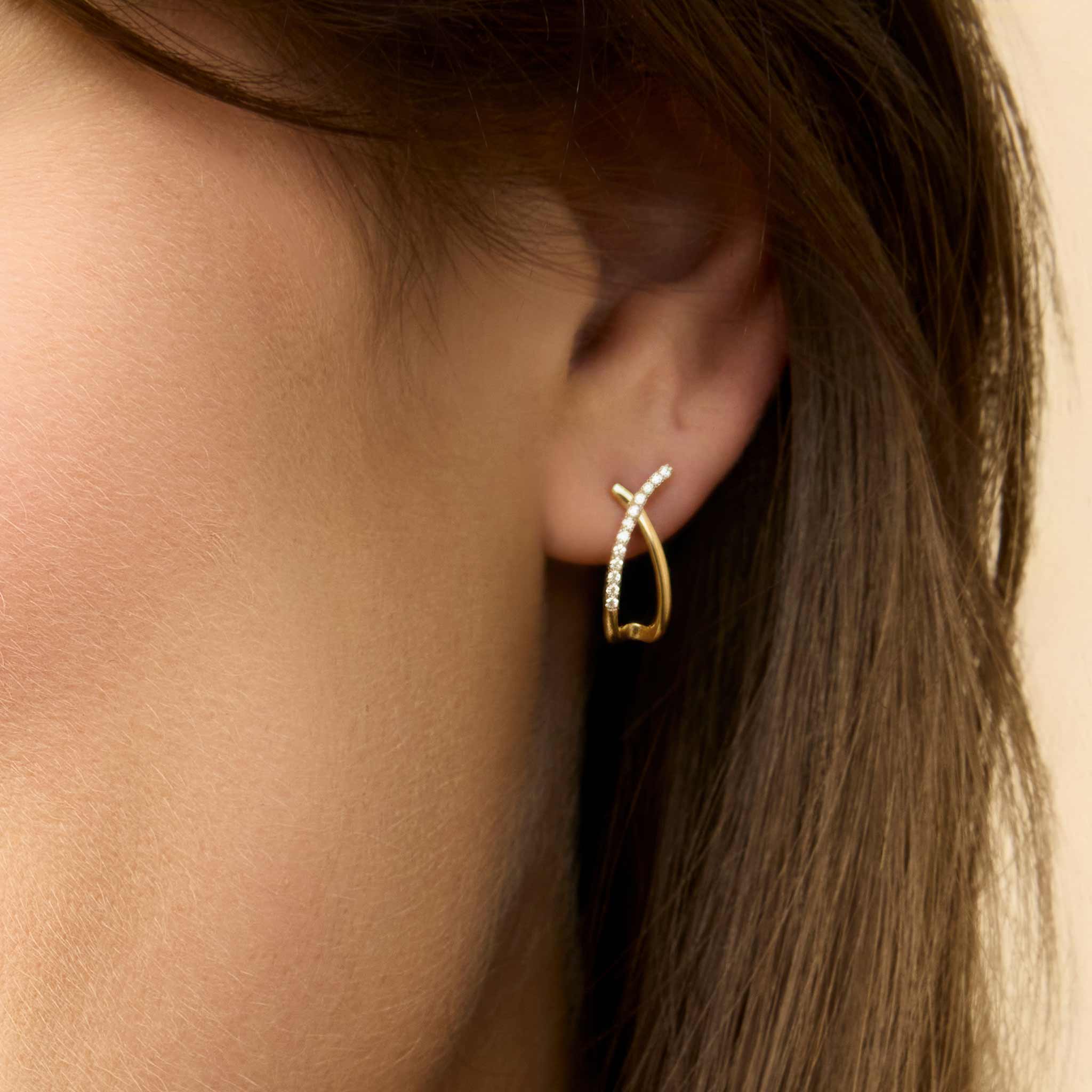 Kisses Diamond Drop Earrings