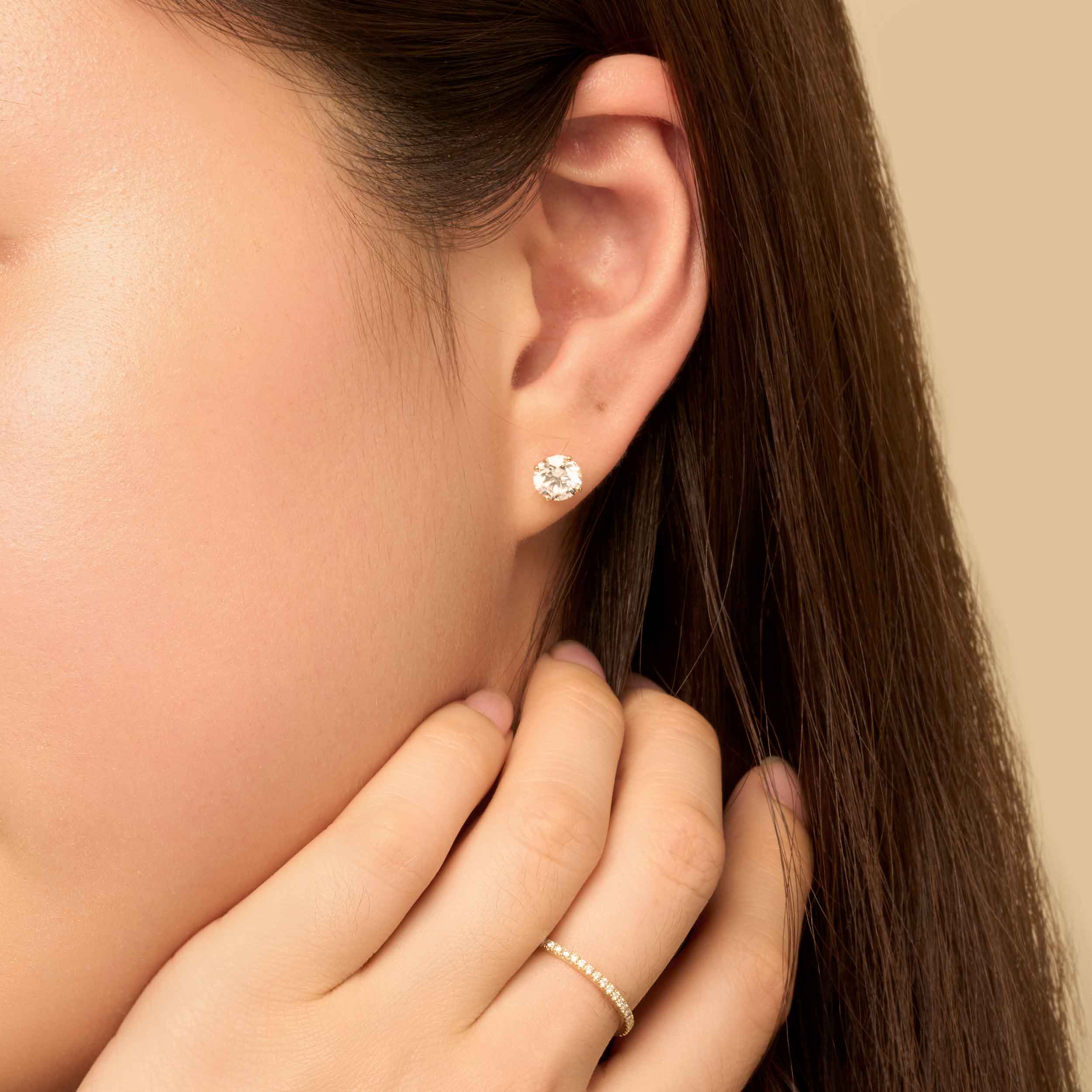 #color_Yellow Gold, Lab Diamonds