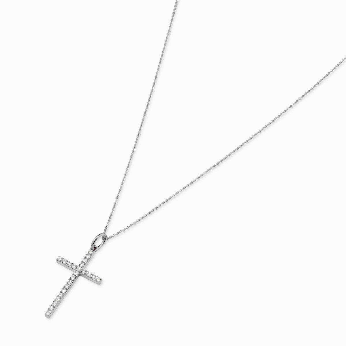 Faith Diamond Cross Medium Pendant Necklace
