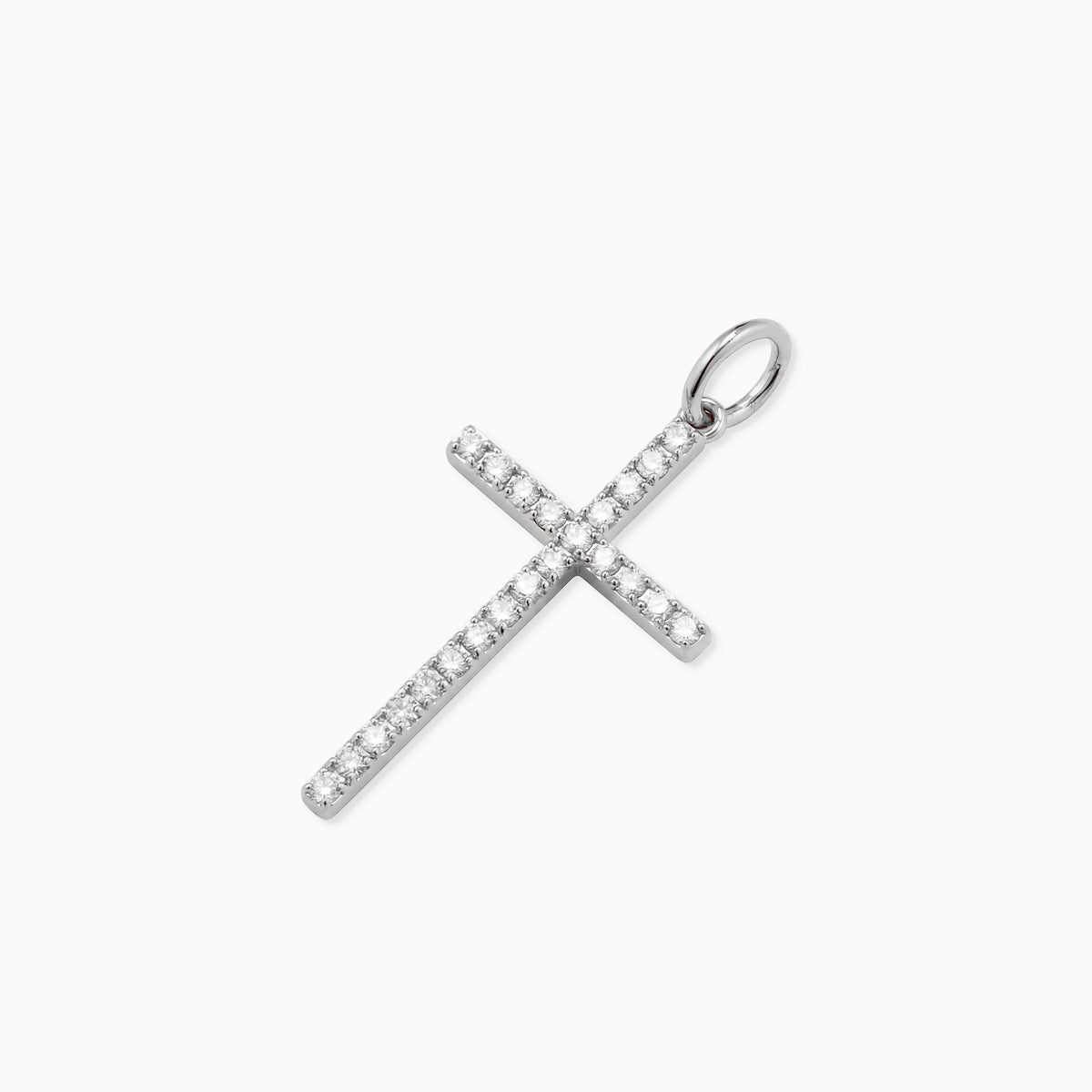 Faith Diamond Cross Medium Pendant Charm