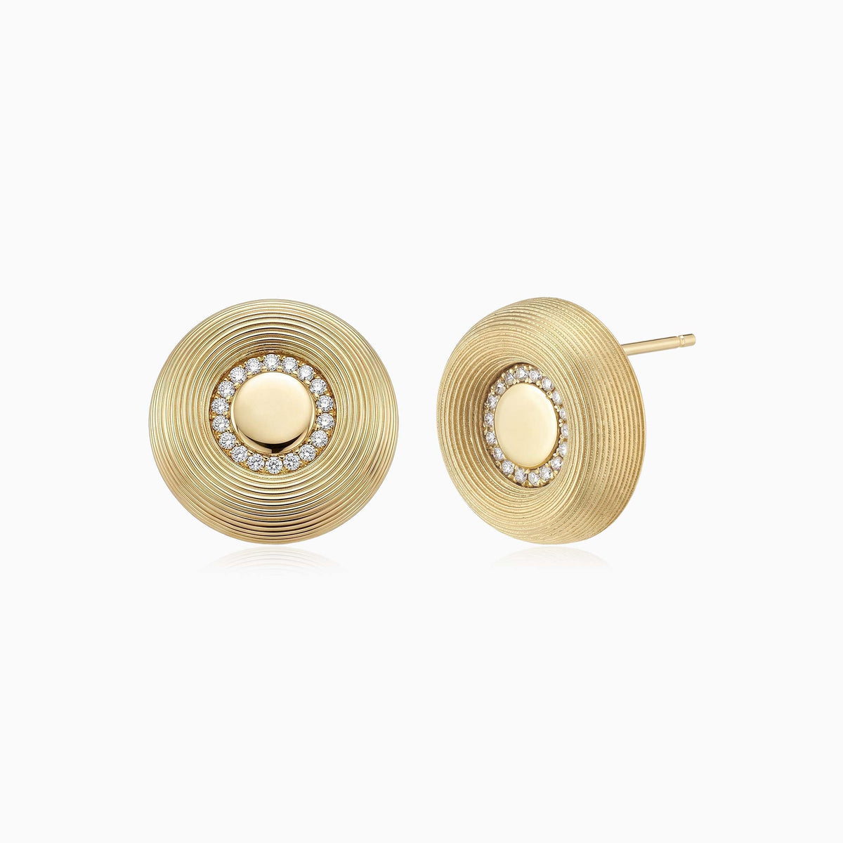 Renaissance Natural Diamond Round Studs