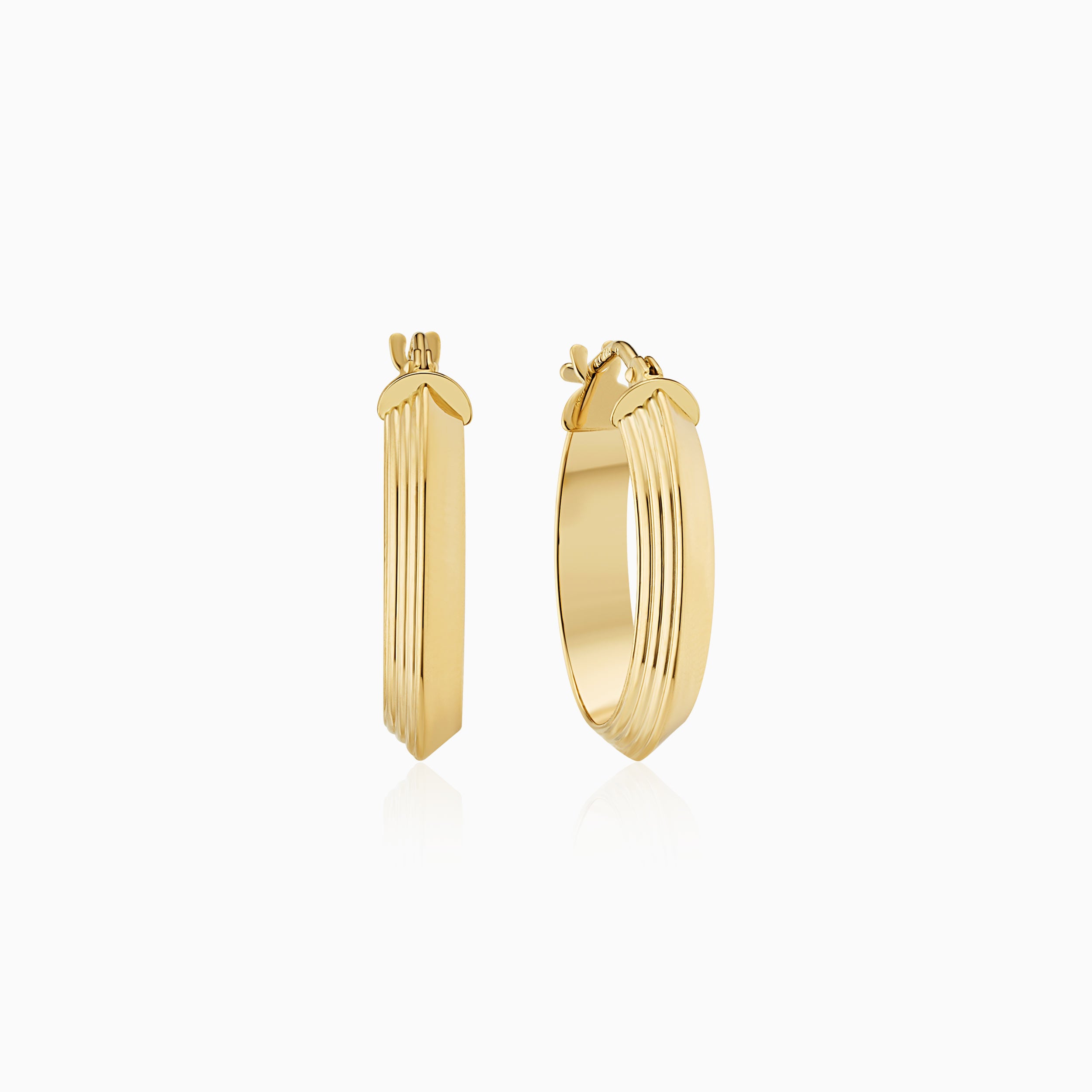 Knife Edge Midi Hoops