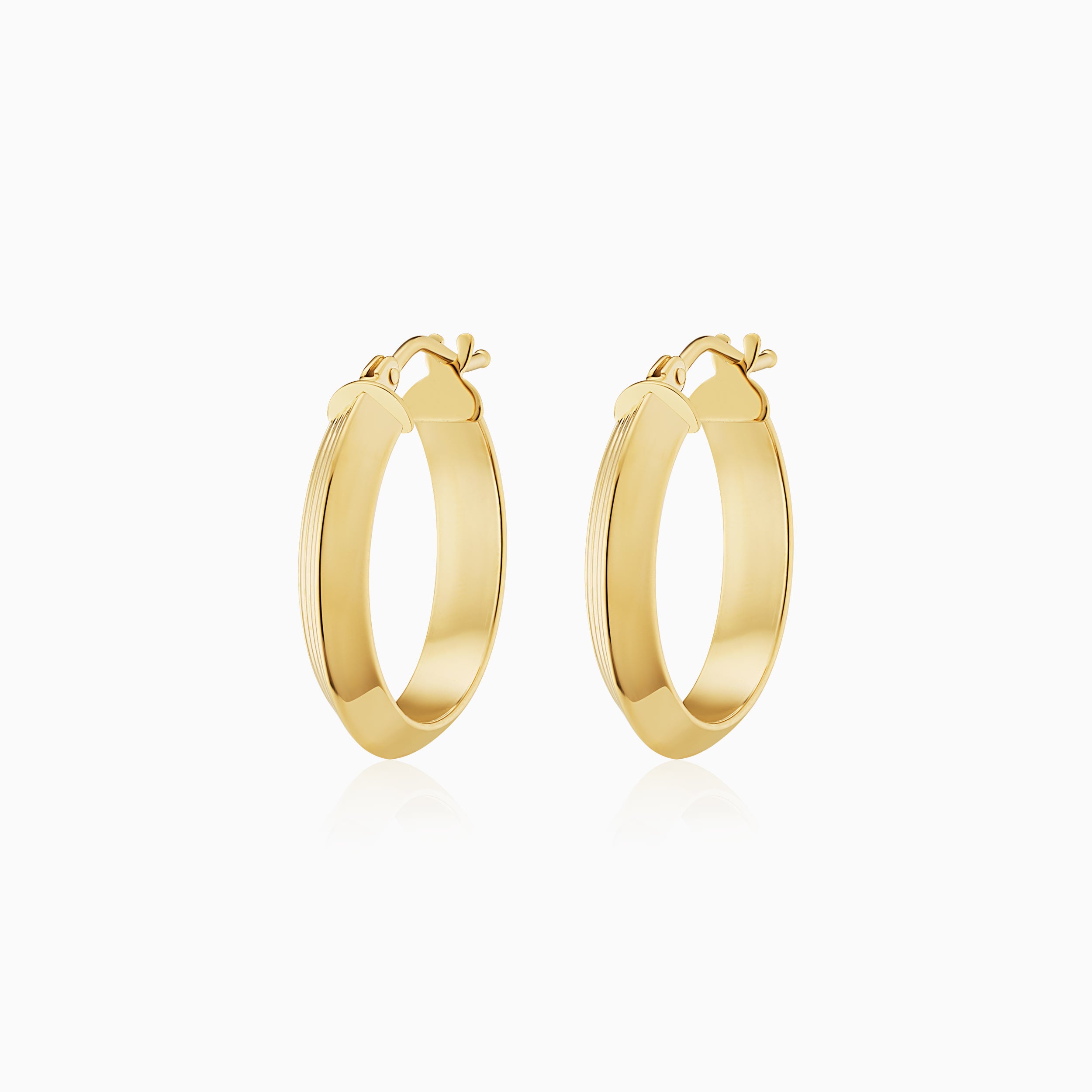 Knife Edge Midi Hoops