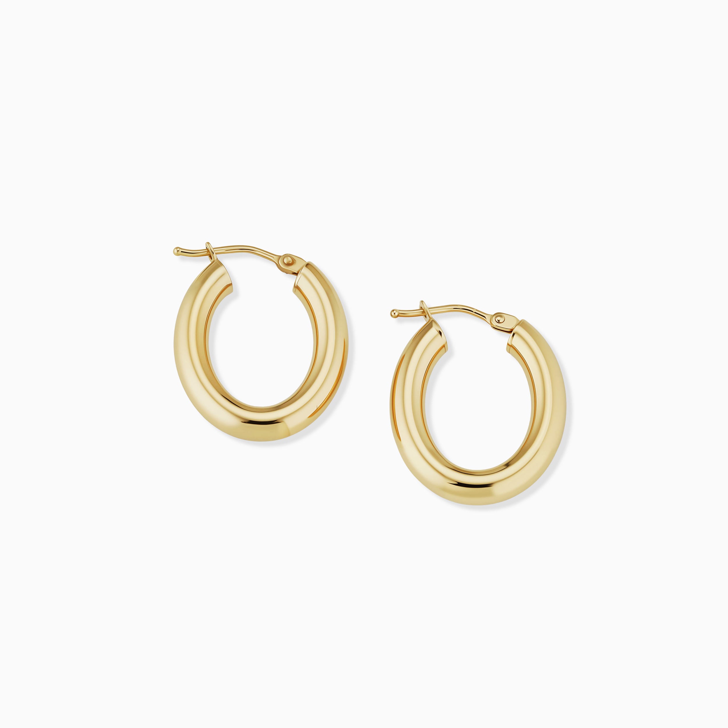 Everything Bold Oval Midi Hoops