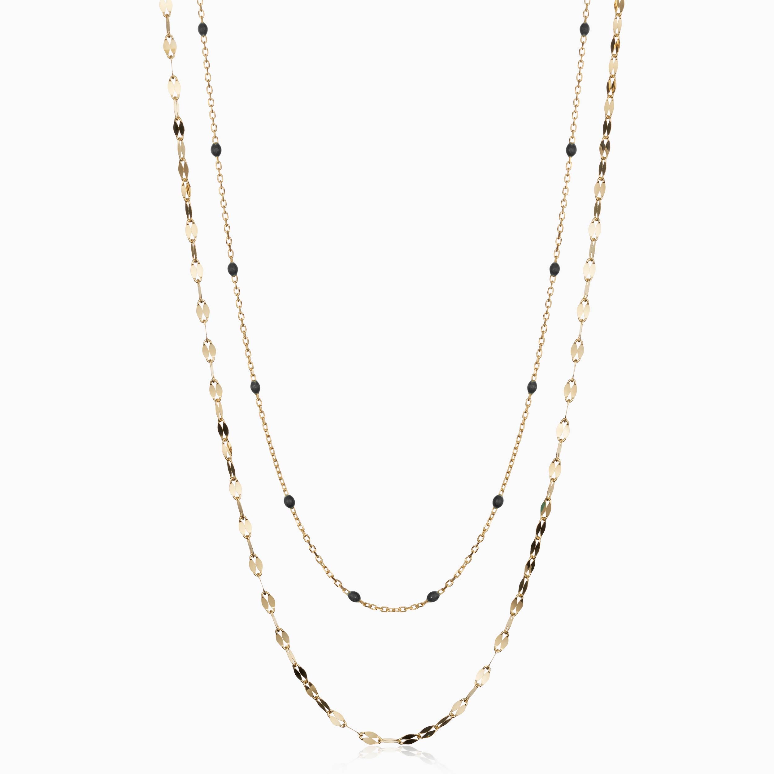 #color_Yellow Gold, Black Enamel