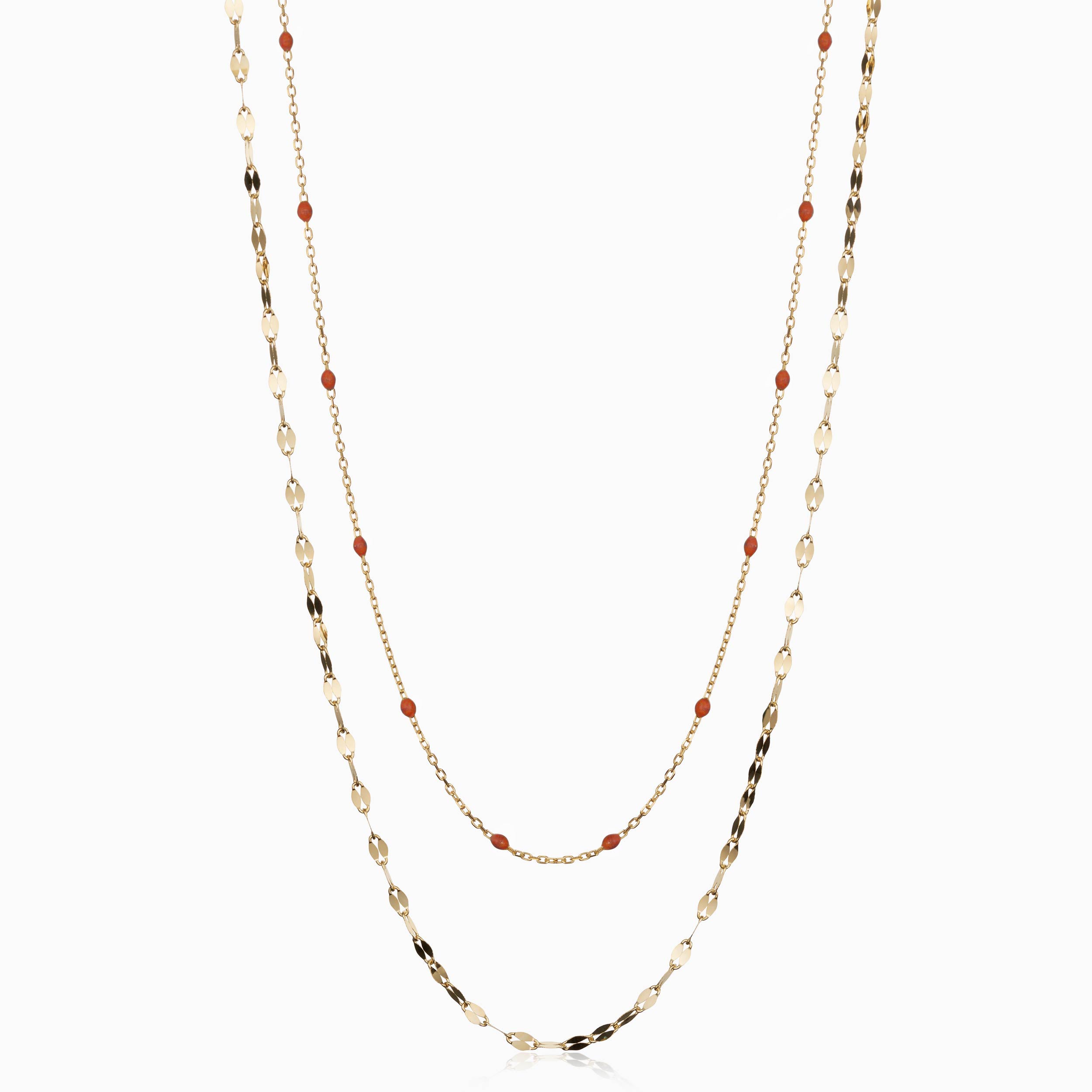#color_Yellow Gold, Coral Enamel
