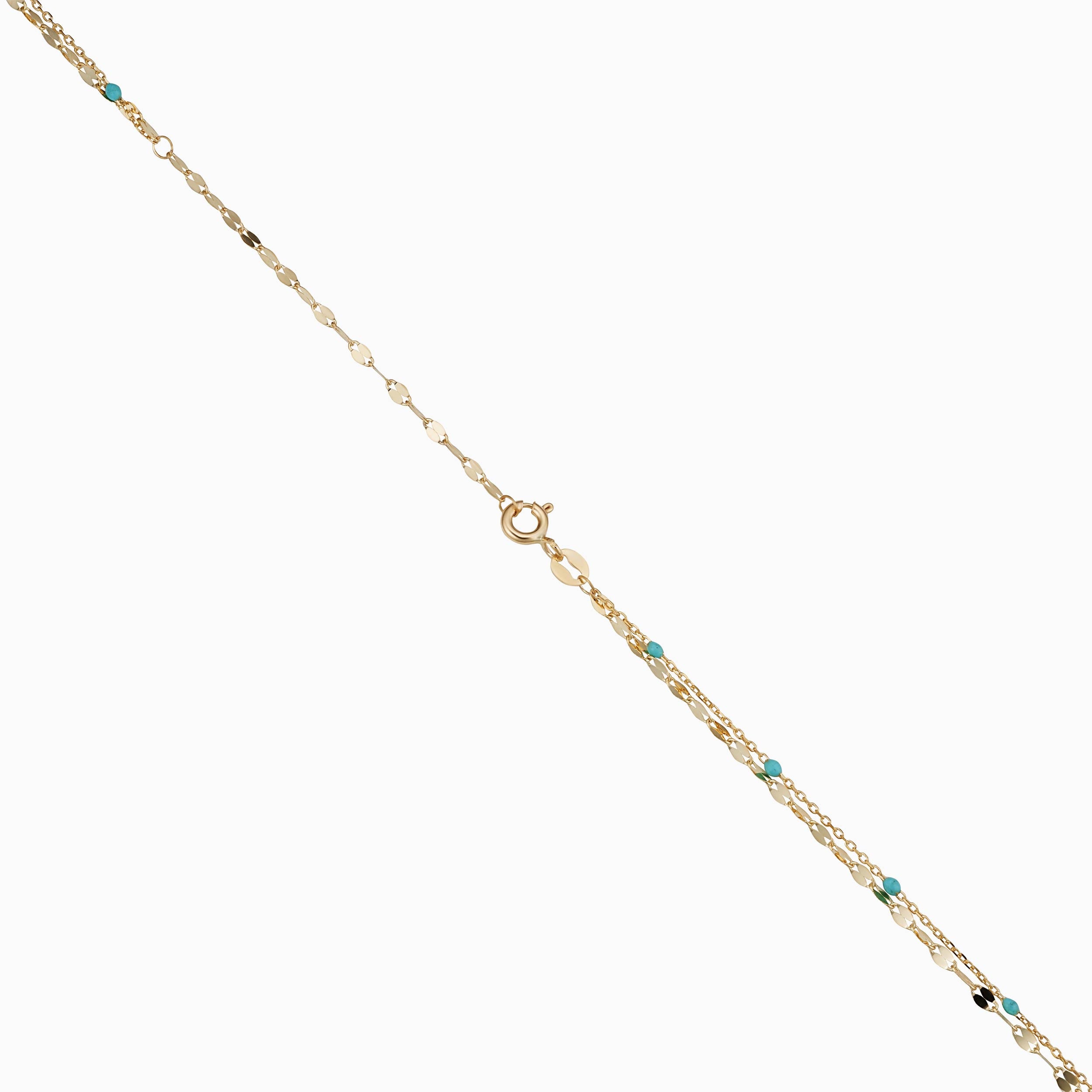 #color_Yellow Gold, Turquoise Enamel