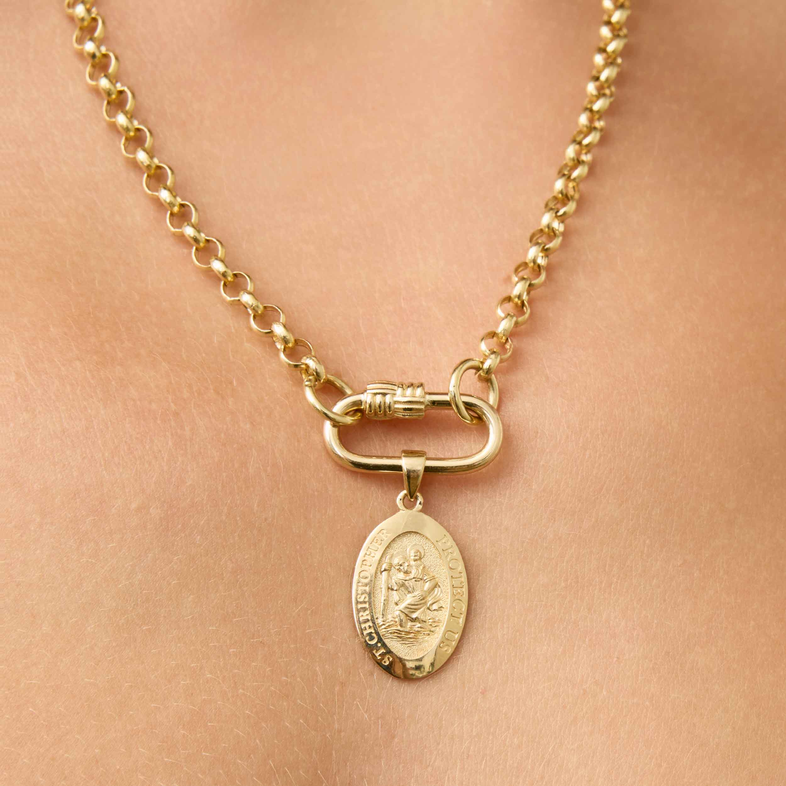 St. Christopher Medal Pendant Charm
