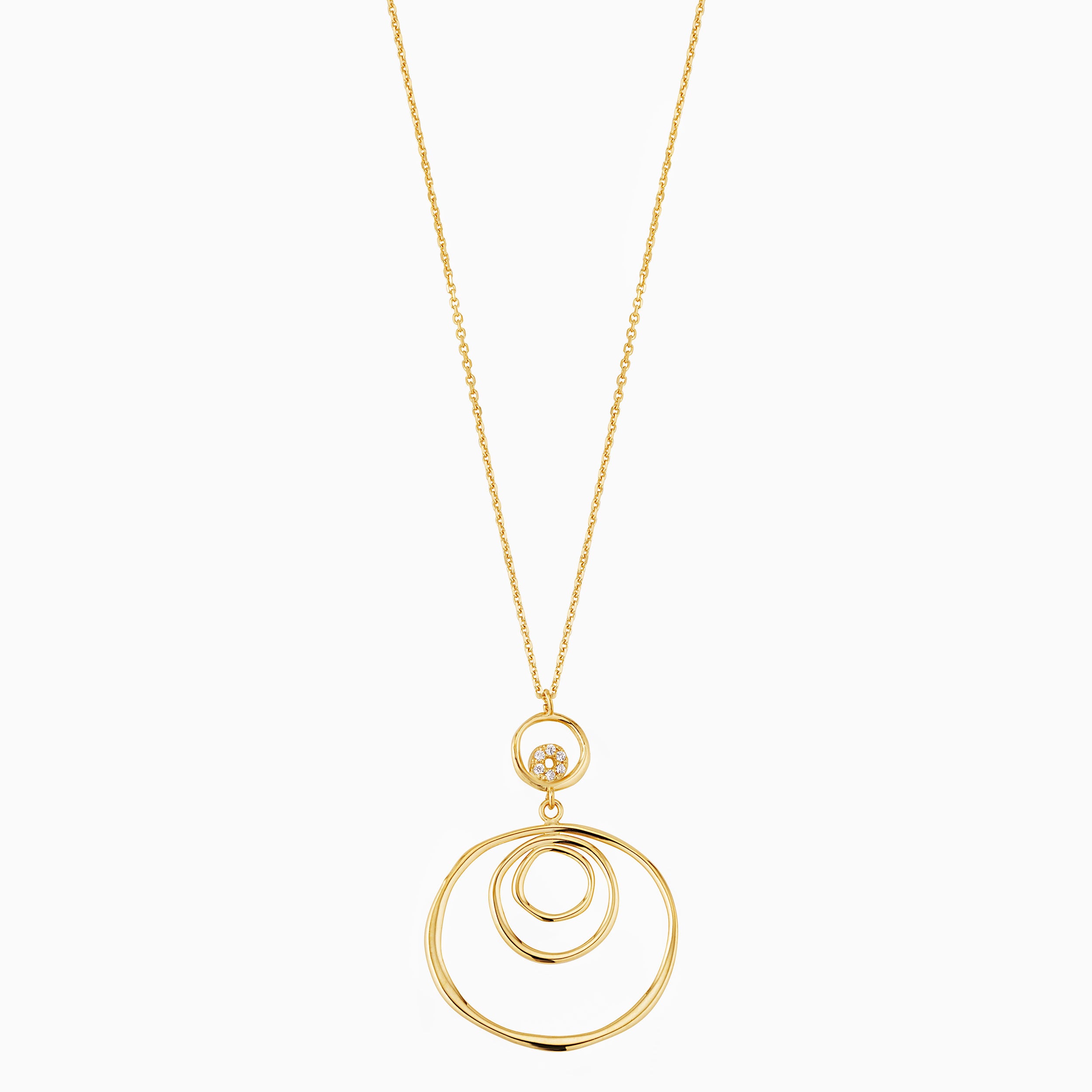 Inner Circle Drop Necklace