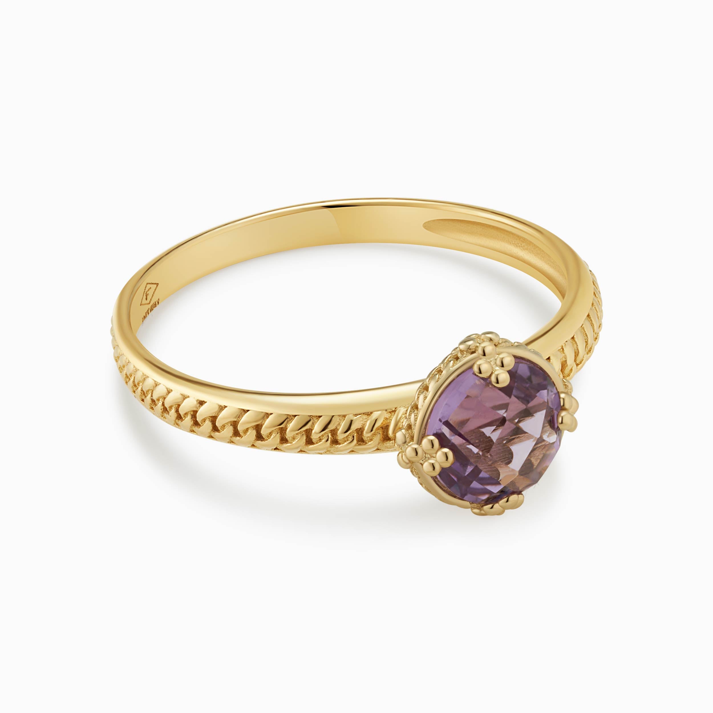 #color_Yellow Gold, Amethyst