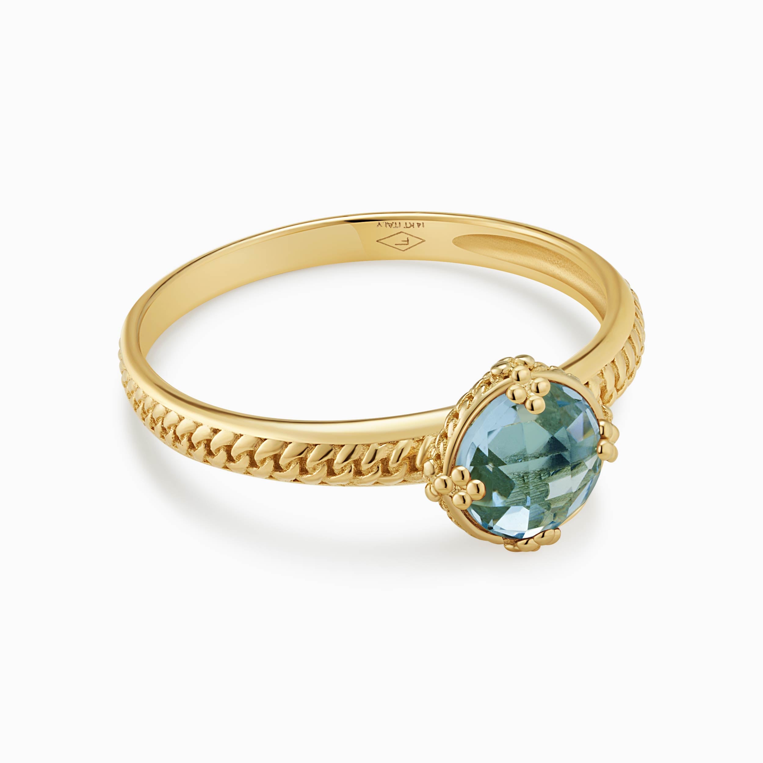 #color_Yellow Gold, Blue Topaz