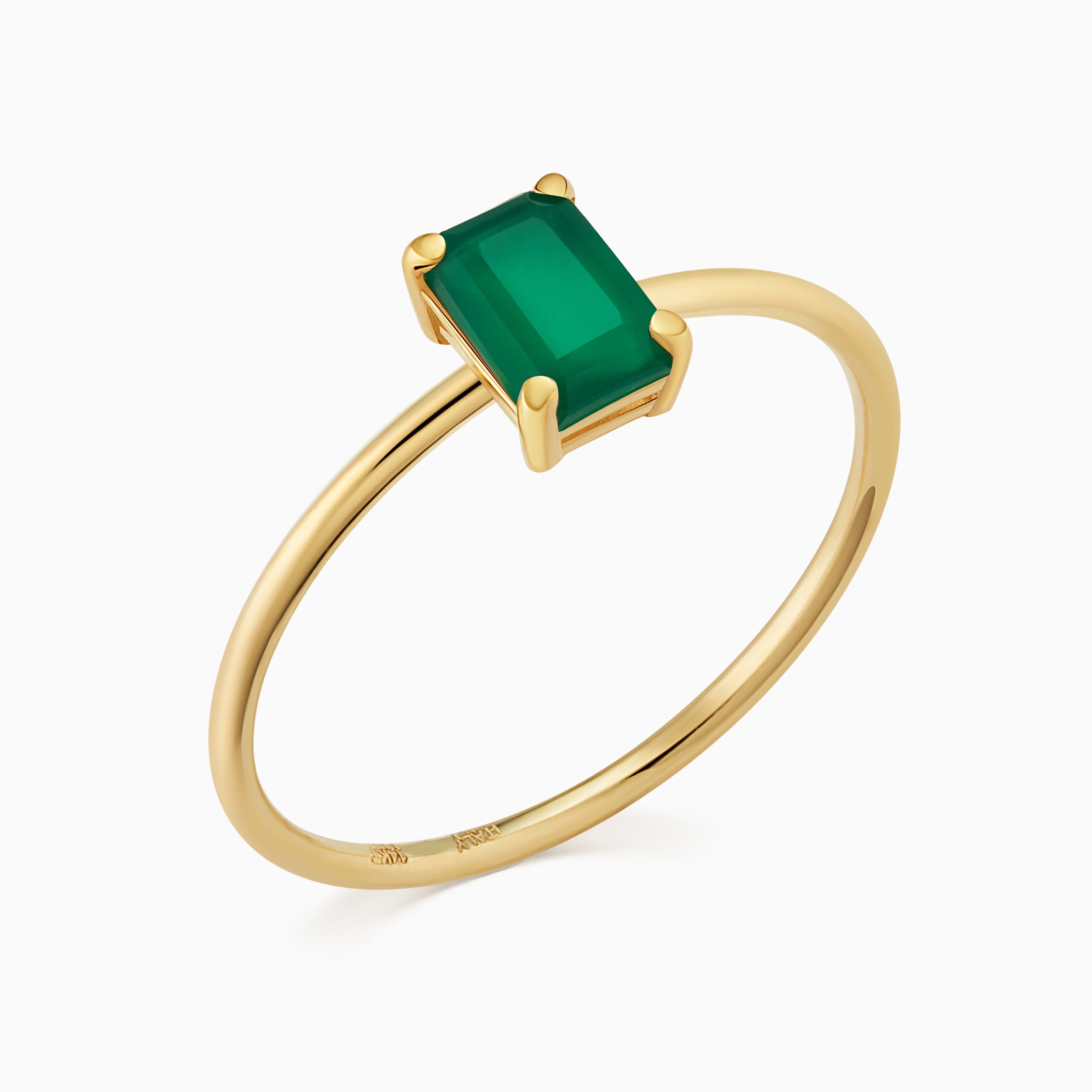 #color_Yellow Gold, Green Agate