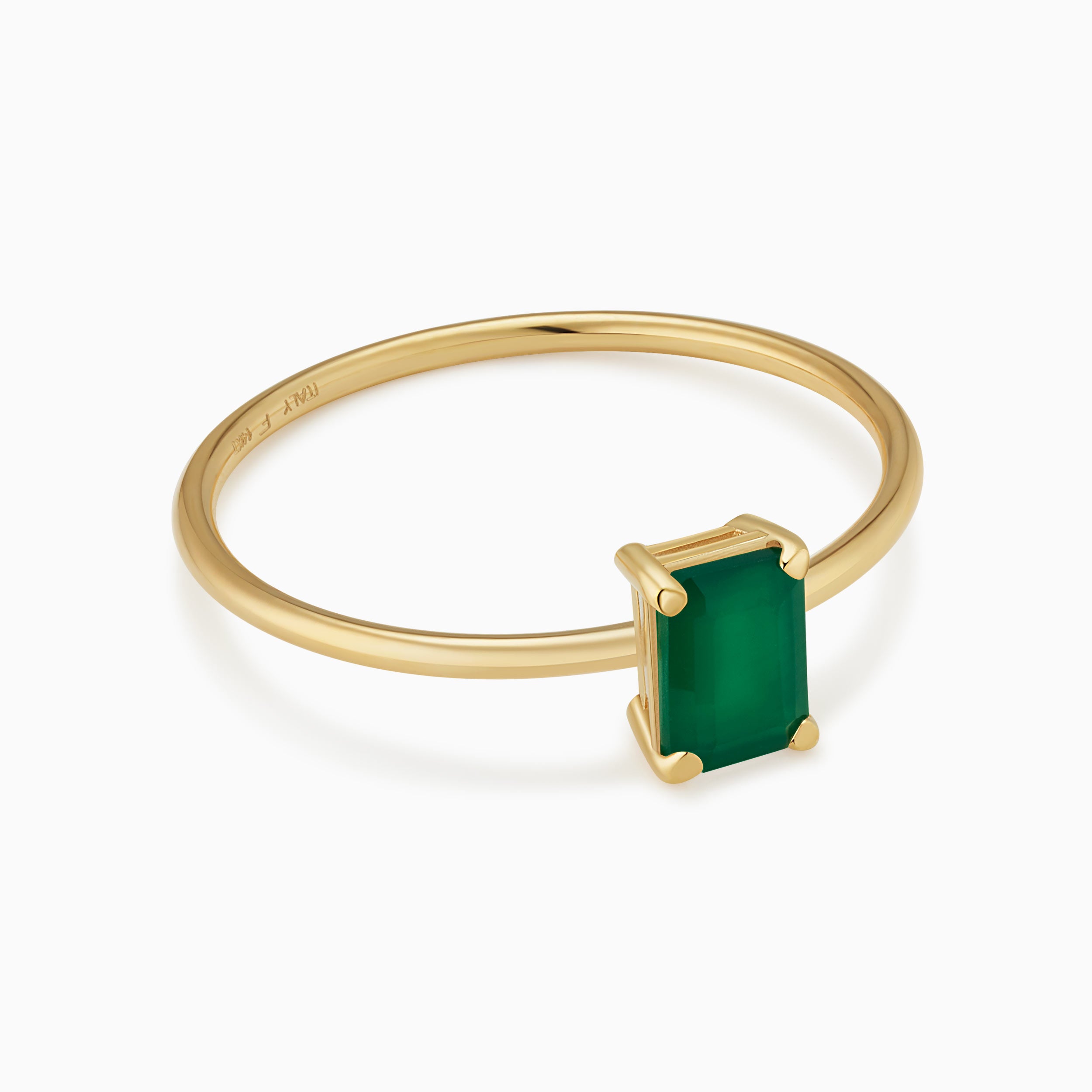 #color_Yellow Gold, Green Agate