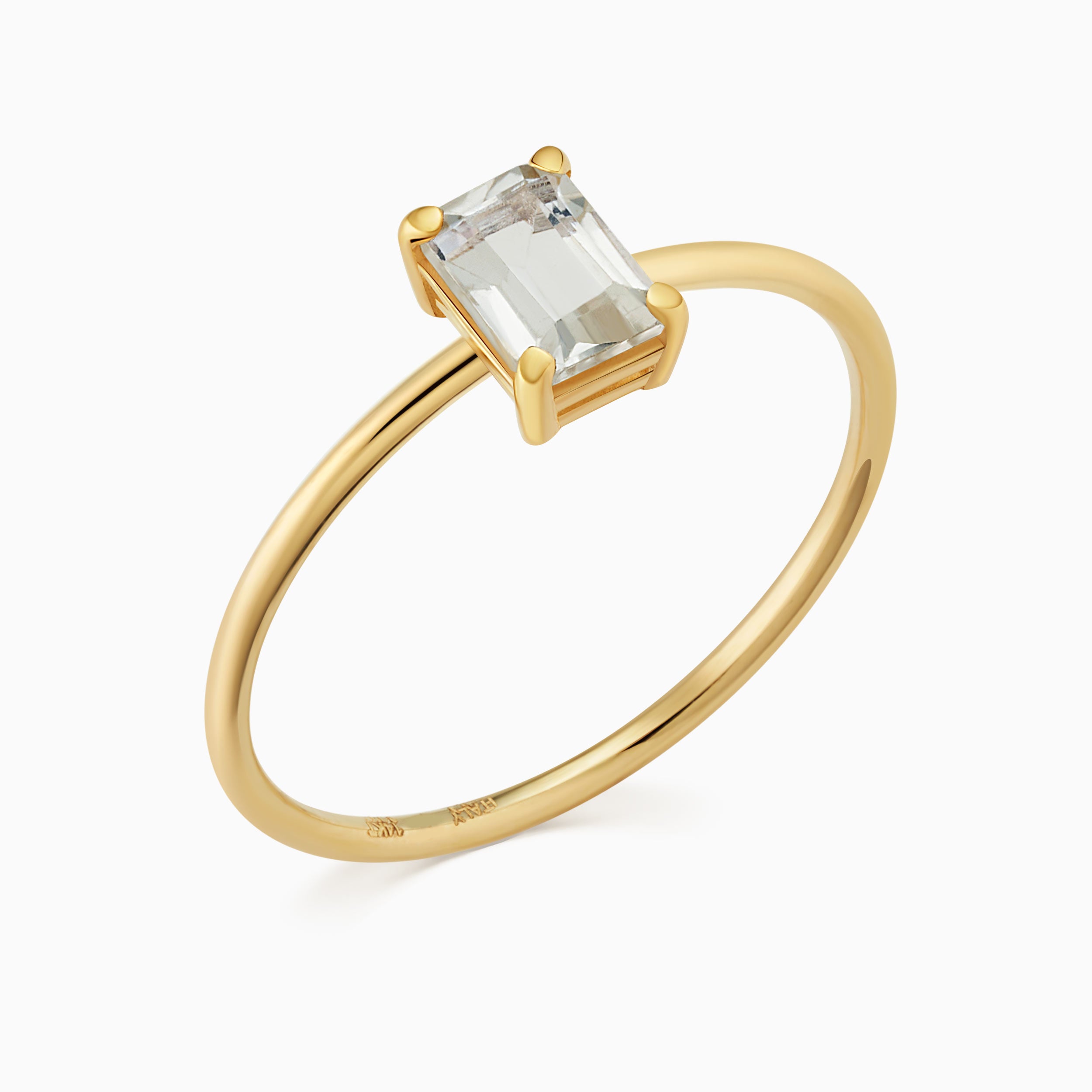 #color_Yellow Gold, White Topaz