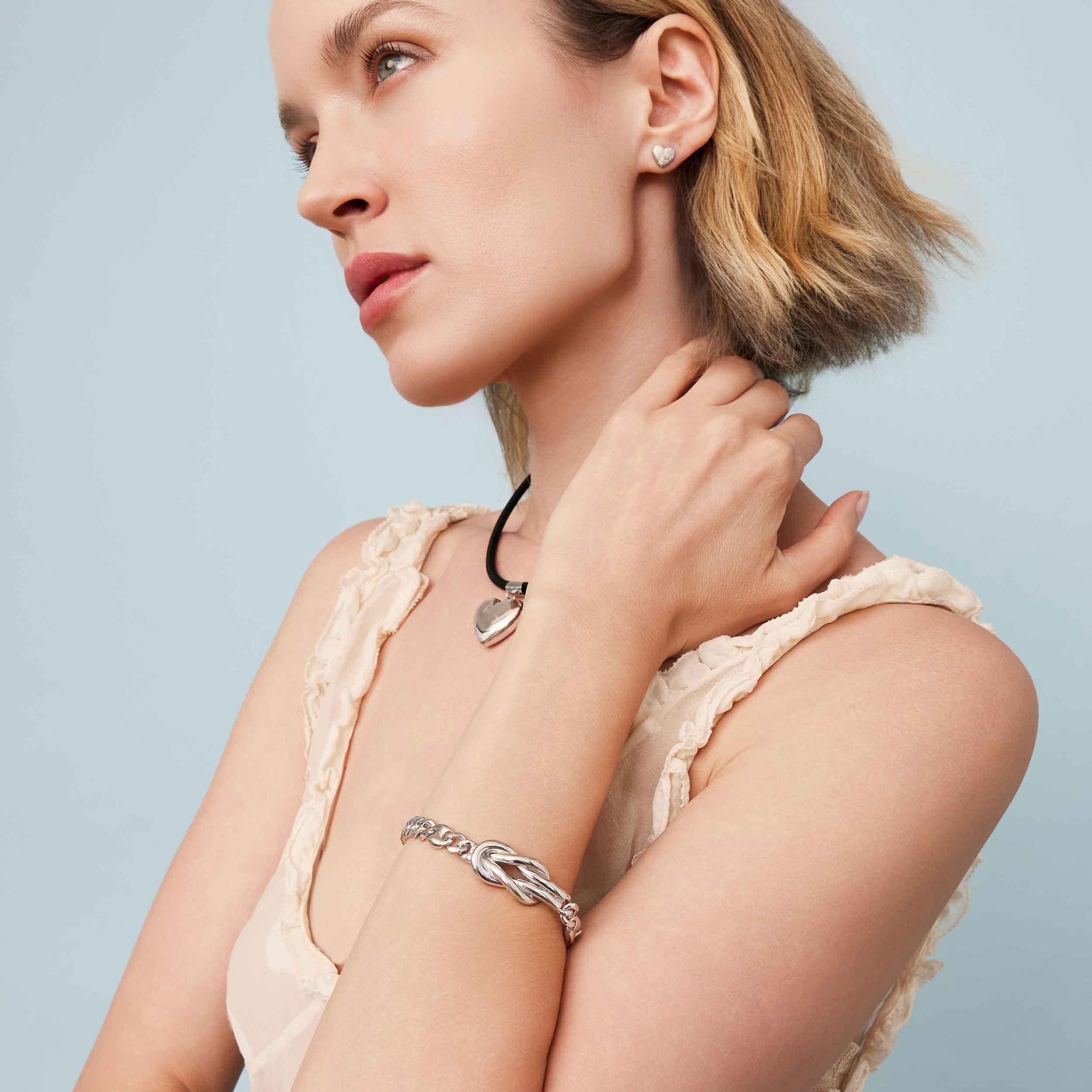 Infinity Knot Curb Bracelet