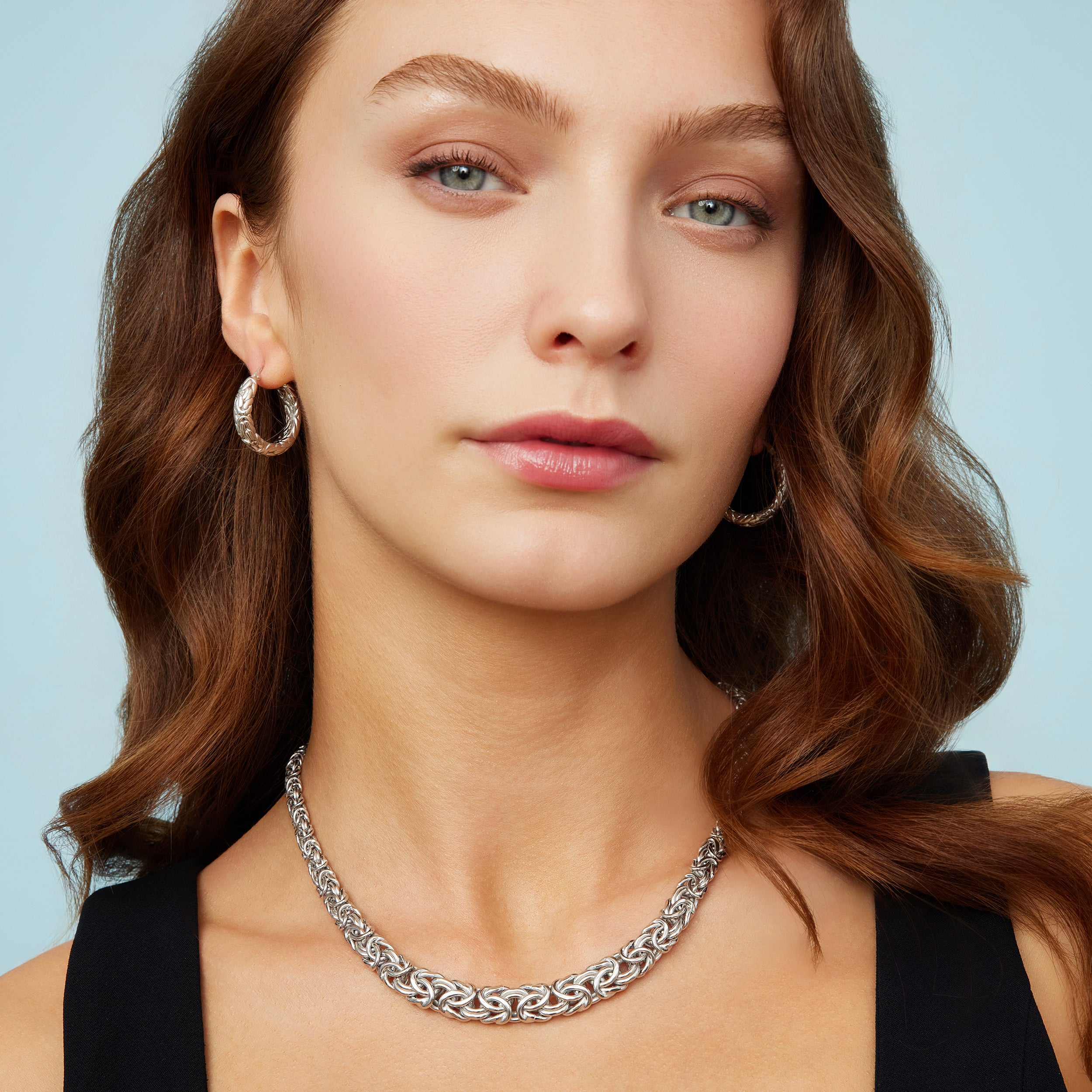 Byzantine Artisan Graduated Necklace