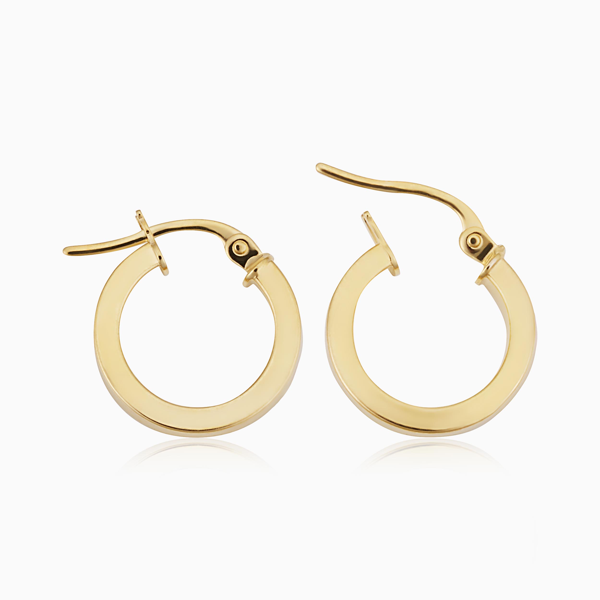 Solid 10K 14 K 18 K shops Gold Tiny Hoops / Everyday Gold Hoops / Small Gold Hoops / Mini Gold Hoops