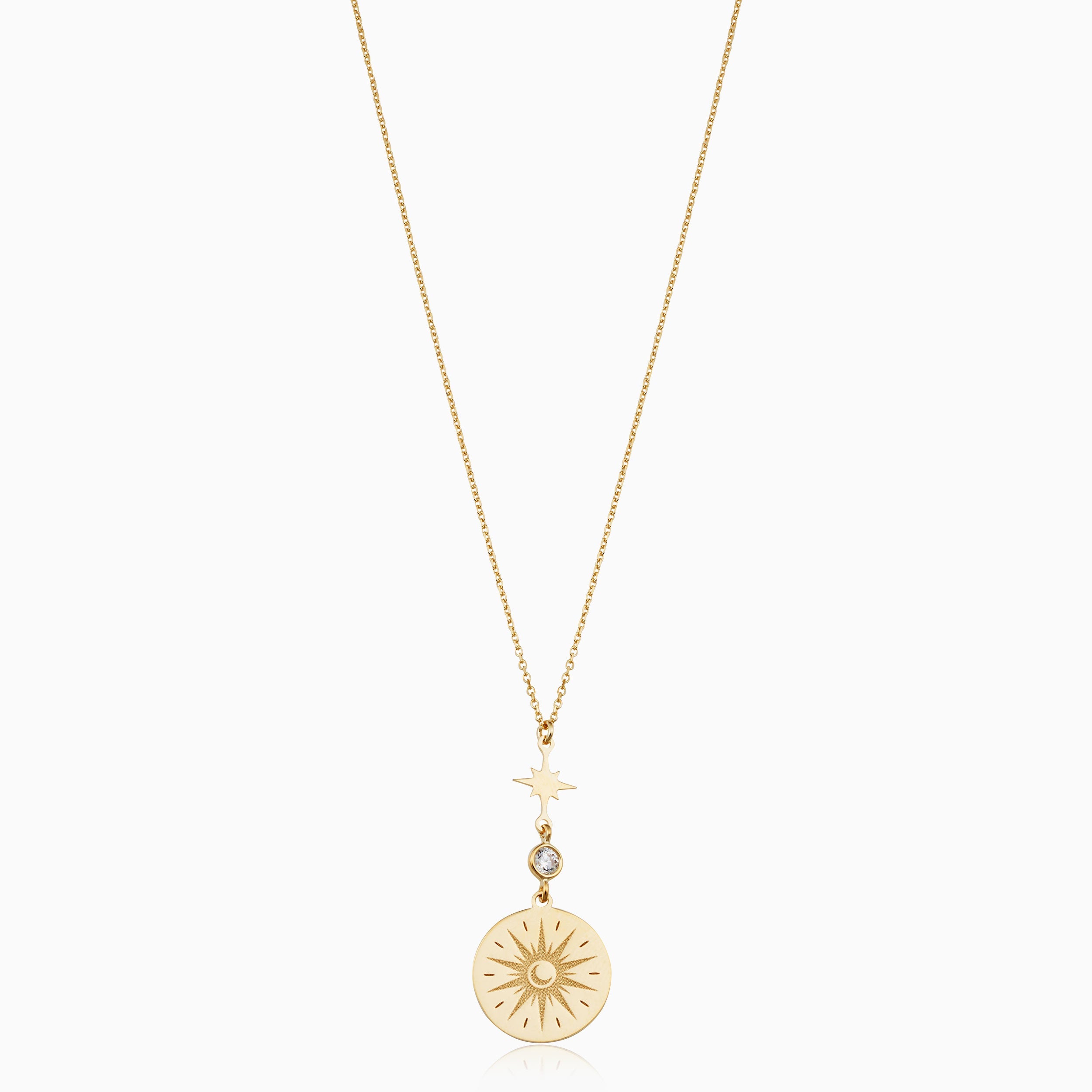 #color_Yellow Gold, Cubic Zirconia