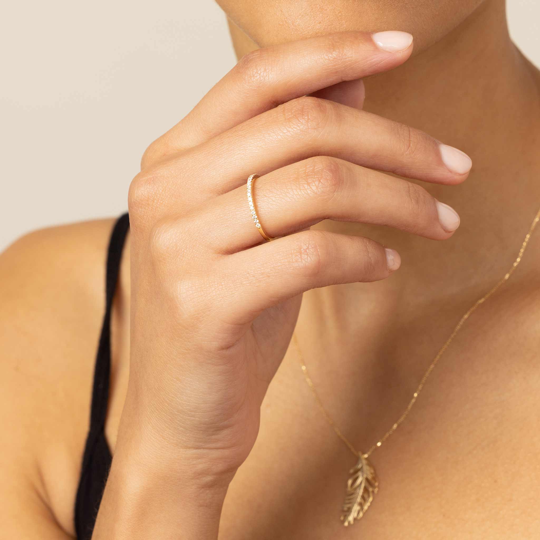 #color_Yellow Gold, Natural Diamonds