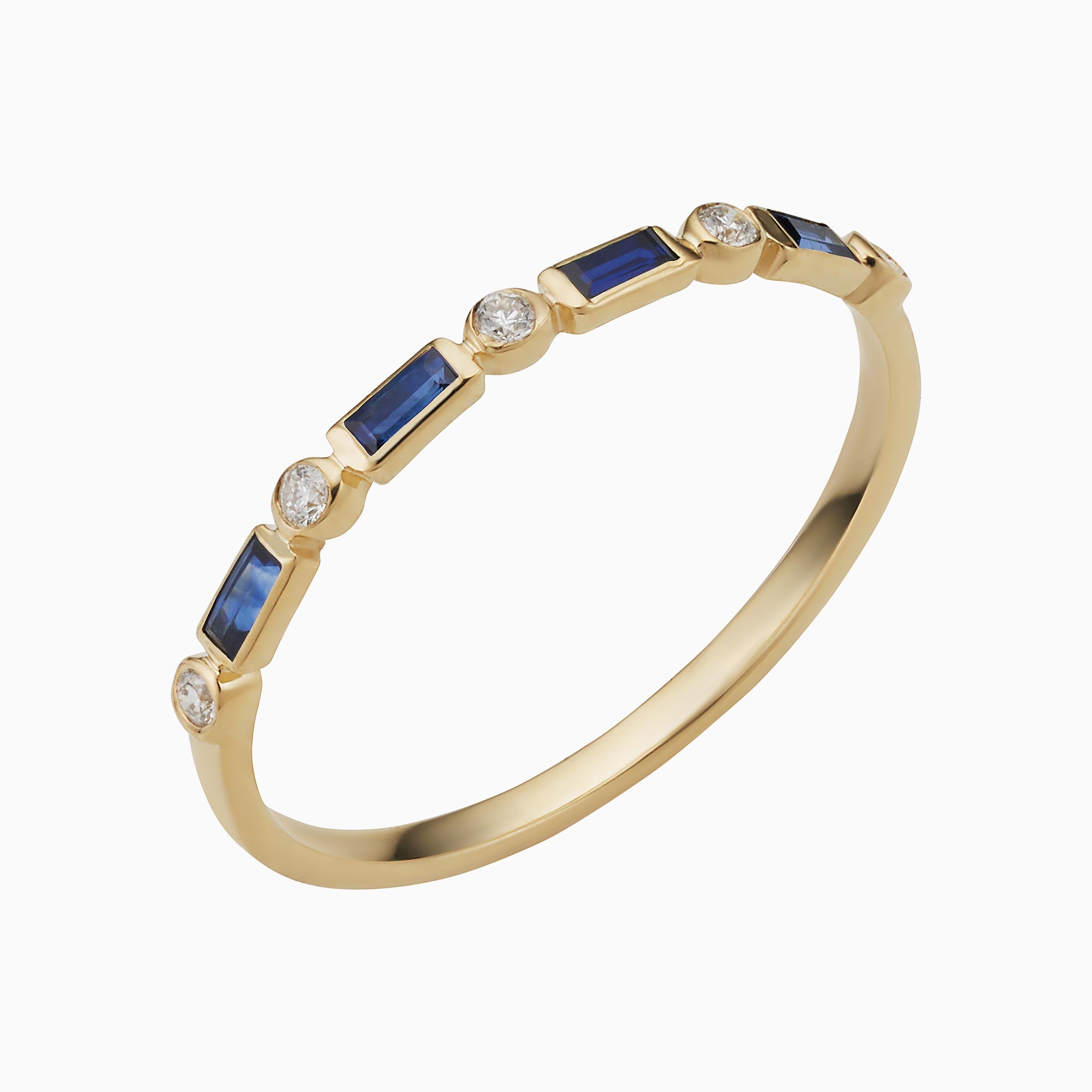#color_Yellow Gold, Sapphire, Natural Diamonds