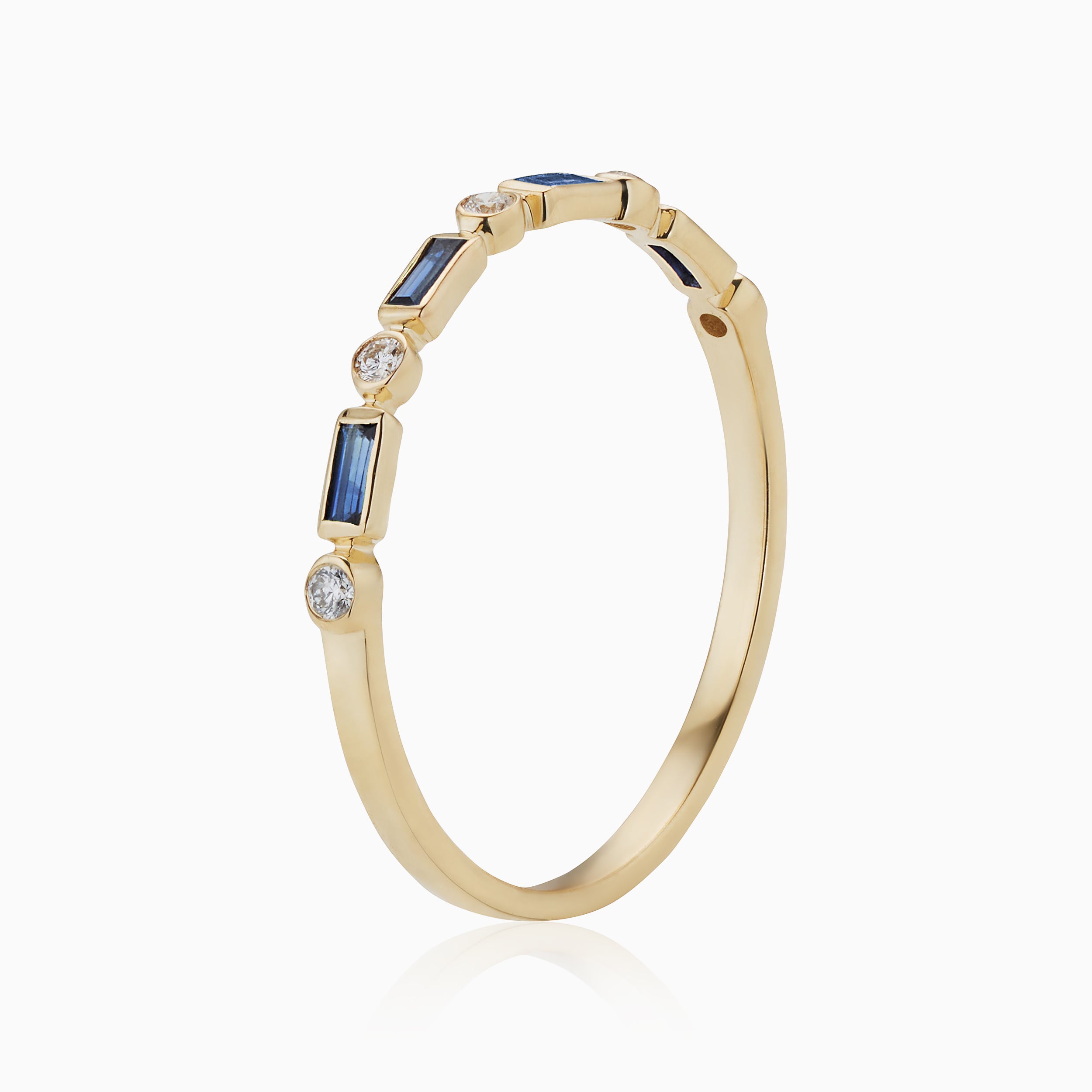 #color_Yellow Gold, Sapphire, Natural Diamonds