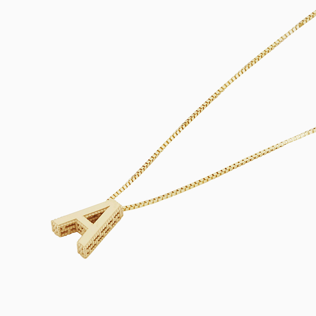 14K Gold Initial Necklace - Letter Necklace - Ana Luisa Jewelry