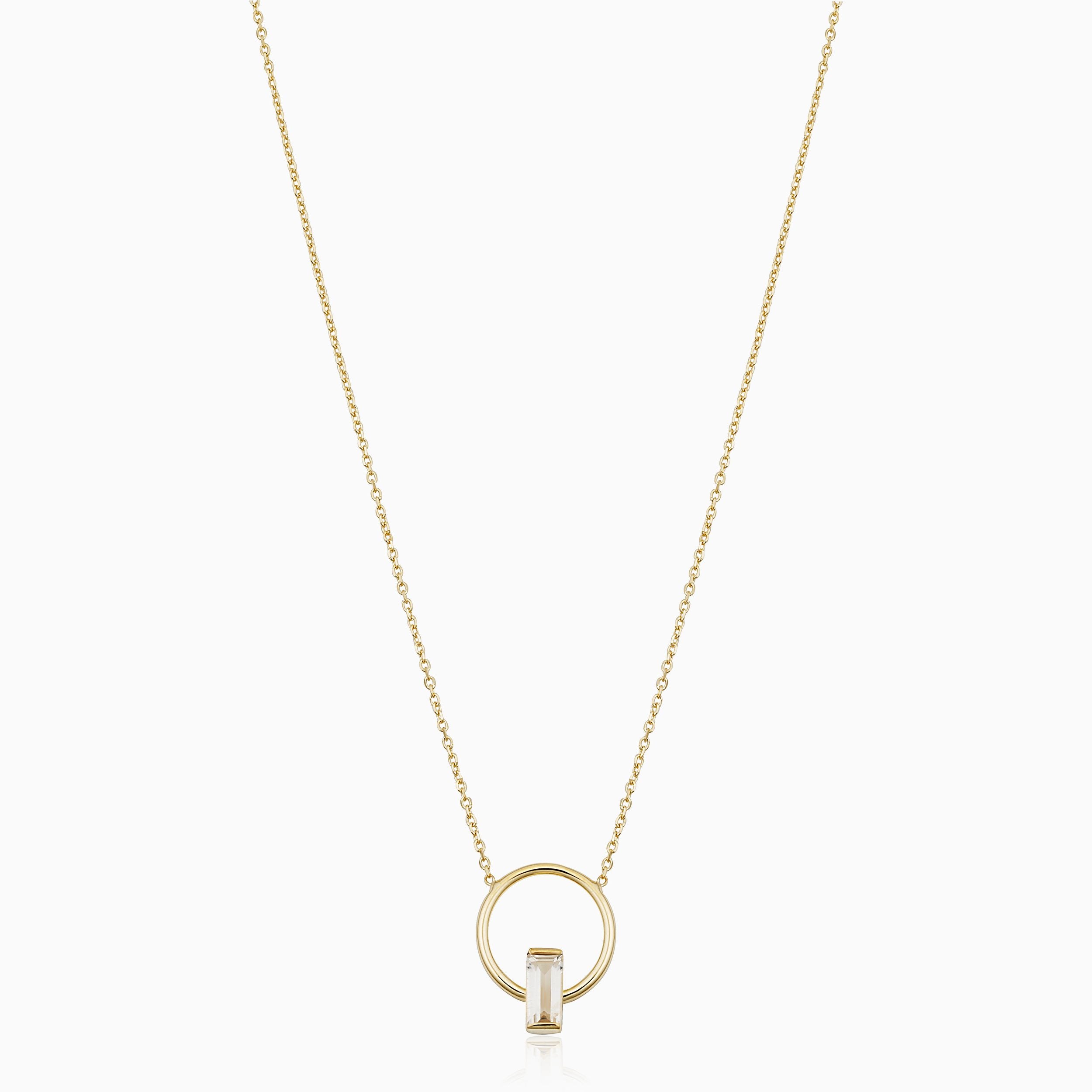#color_Yellow Gold, White Topaz