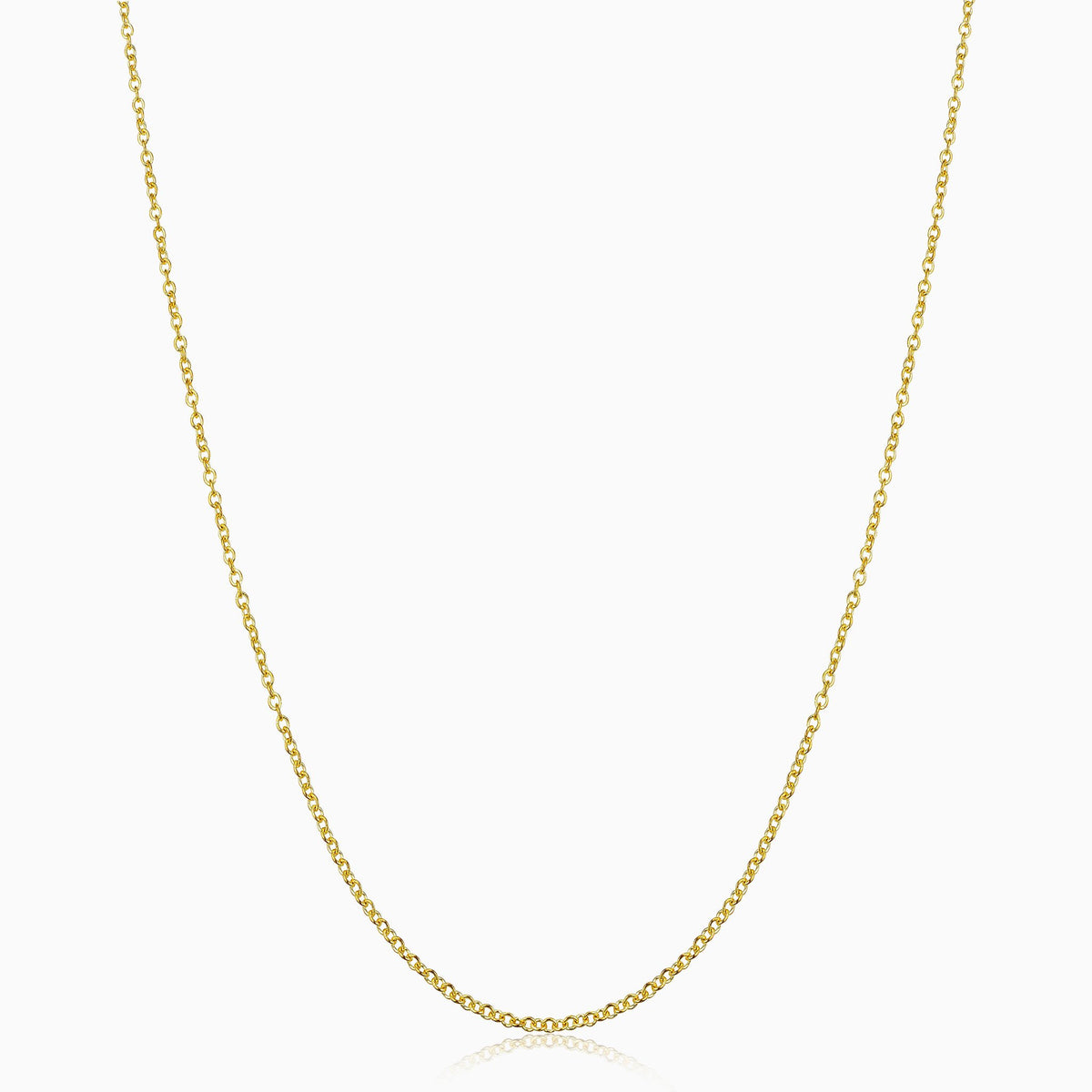 Diamond Cut Rolo Chain Necklace - Kinn