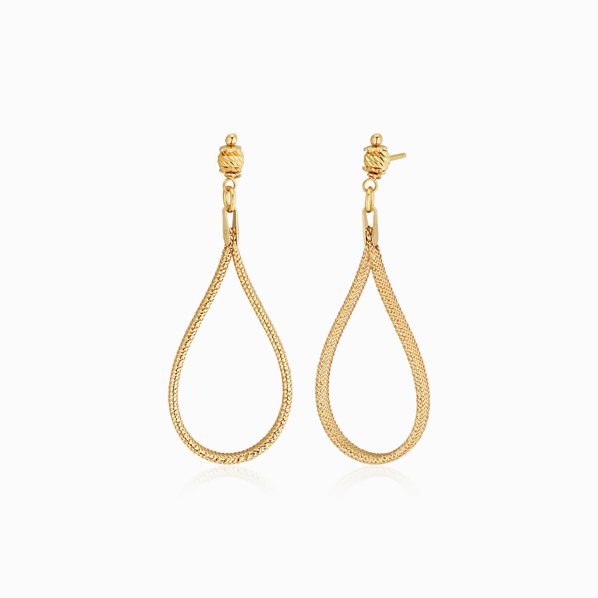 Mesh Glamour Drop Earrings