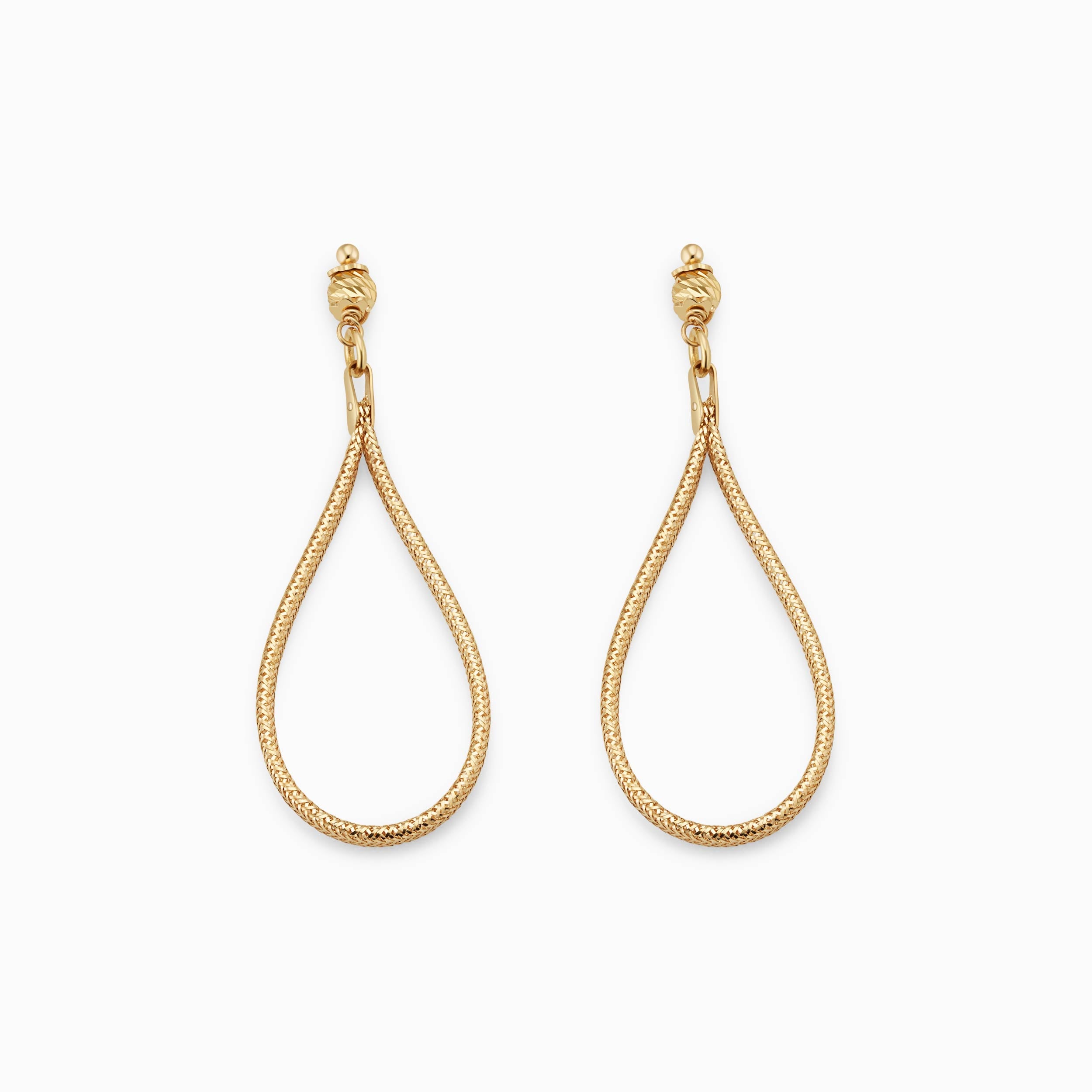 Mesh Glamour Drop Earrings