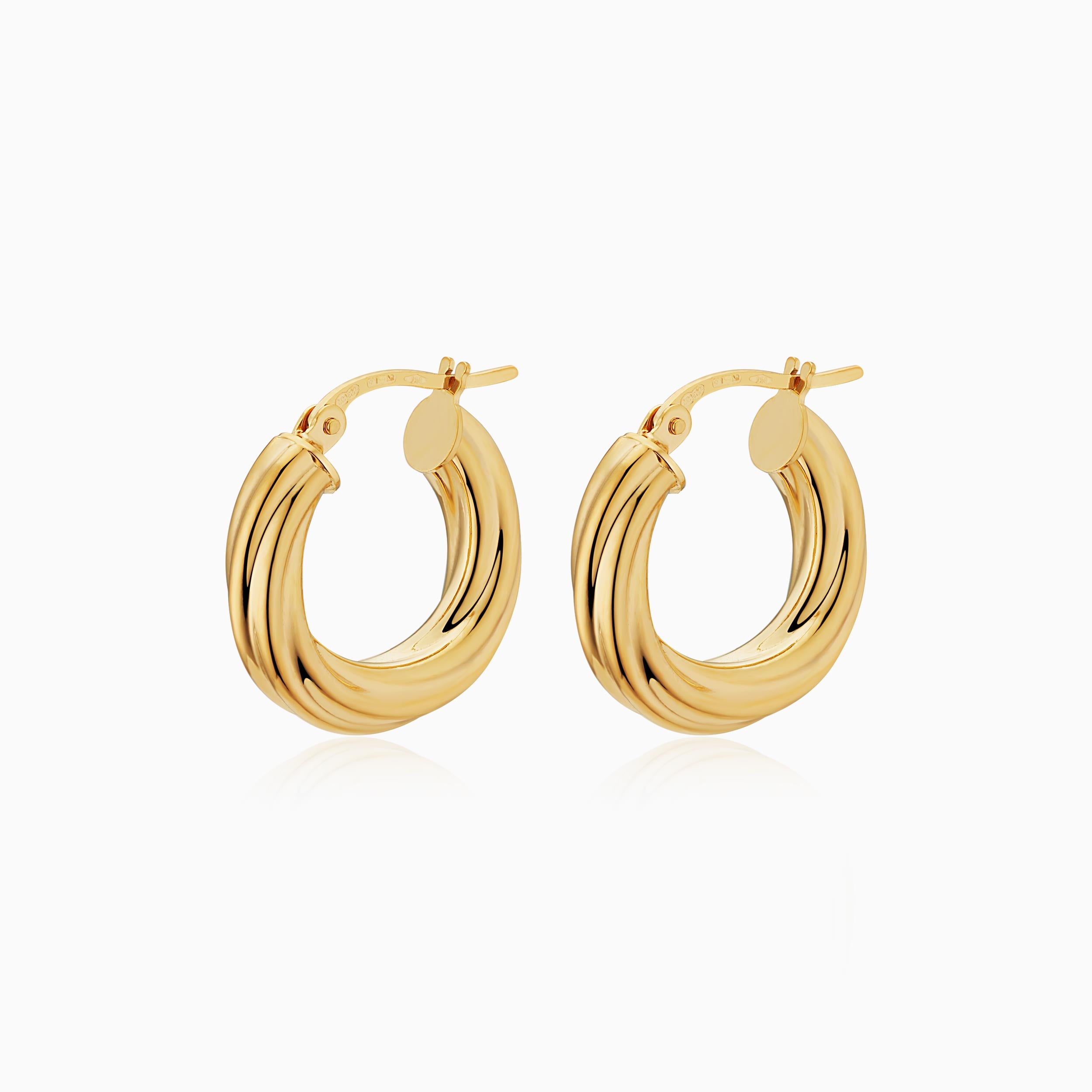 With A Twist Midi Hoops