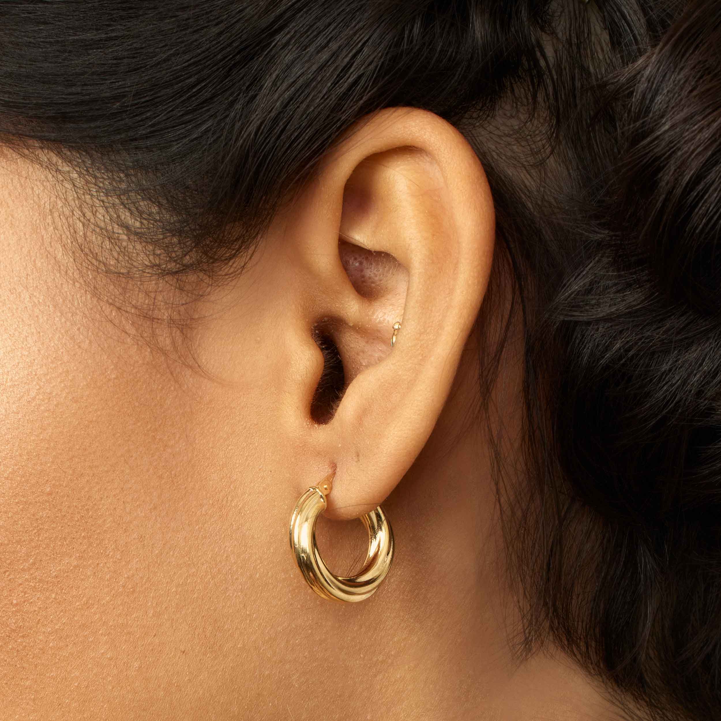 With A Twist Midi Hoops