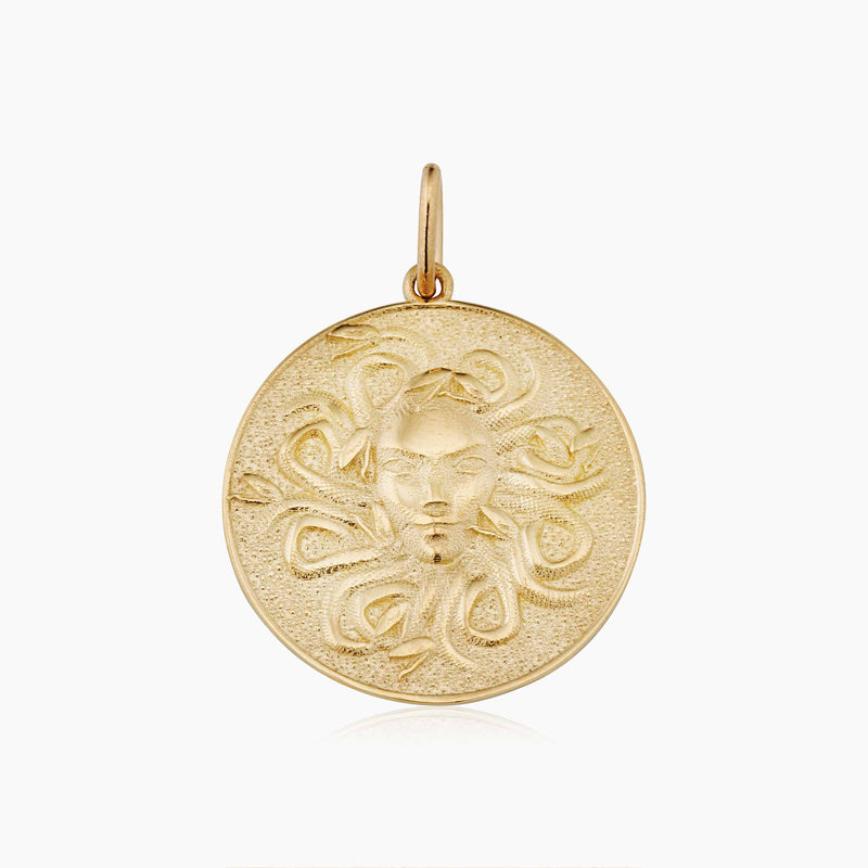 Medusa Medallion Pendant Charm