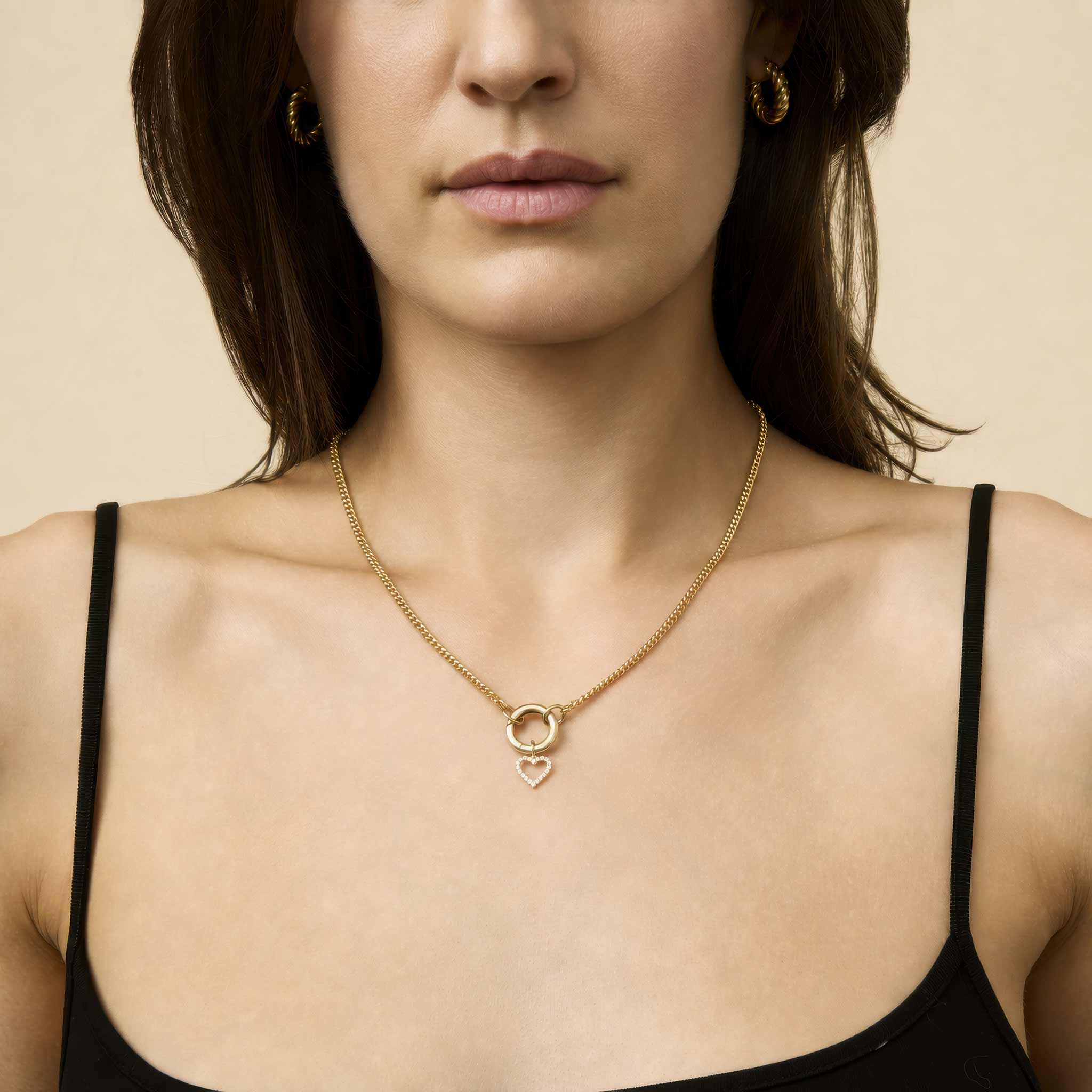 Estate Cuban Split Necklace