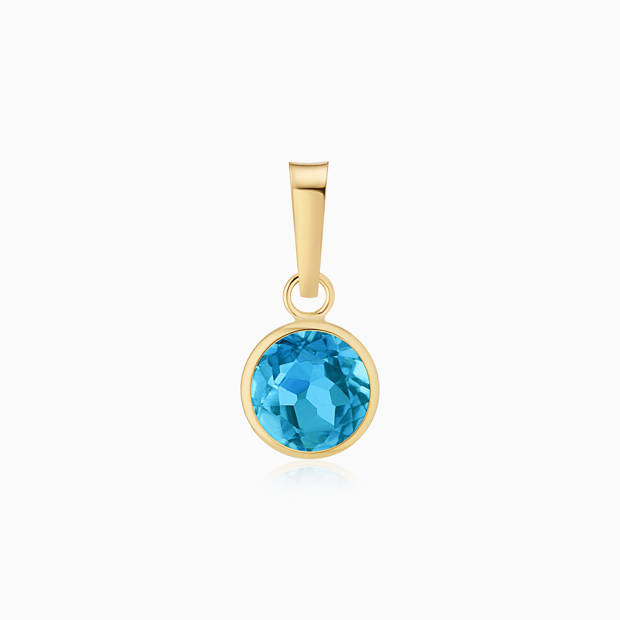 #color_Yellow Gold, Blue Topaz