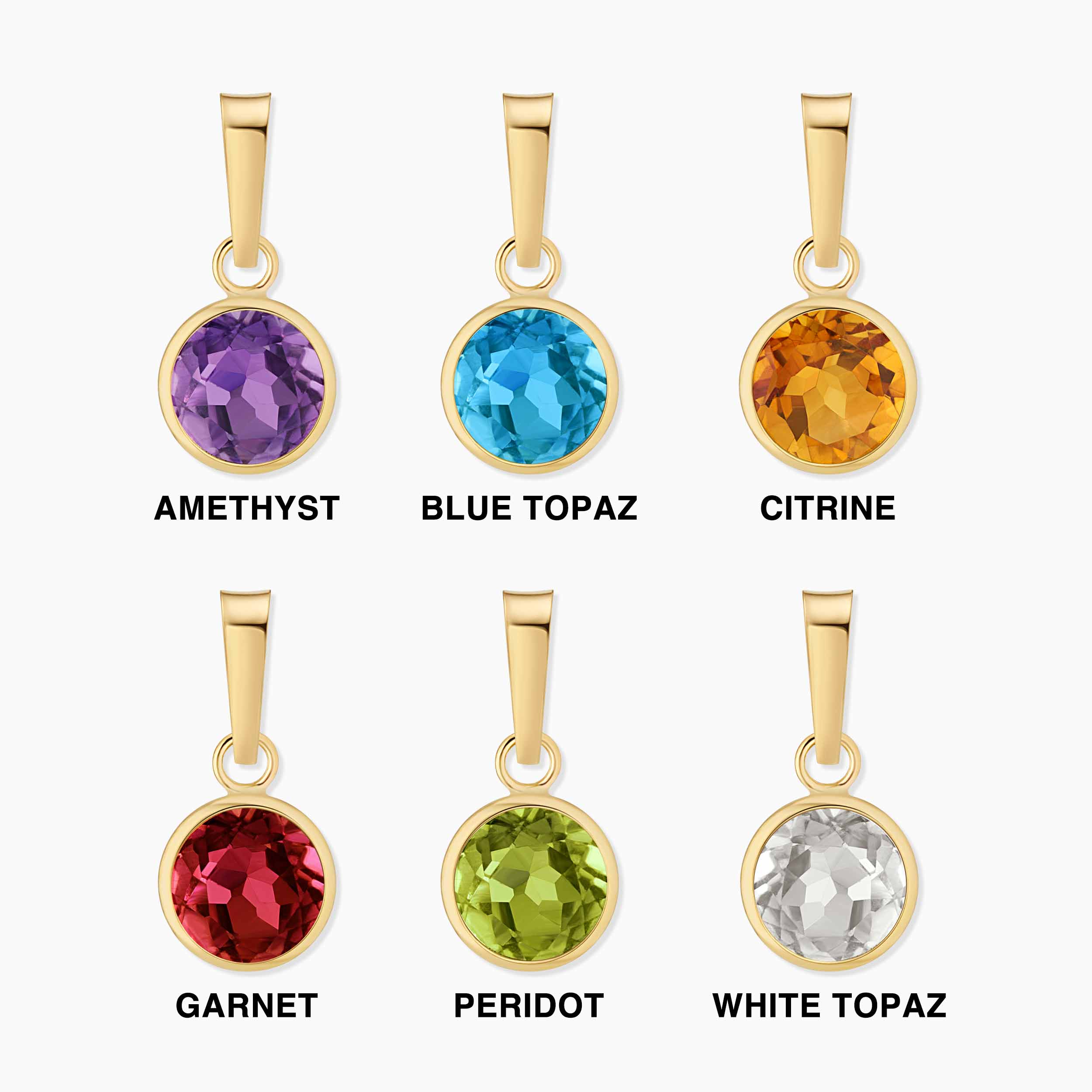 Vivid Round Pendant Charm