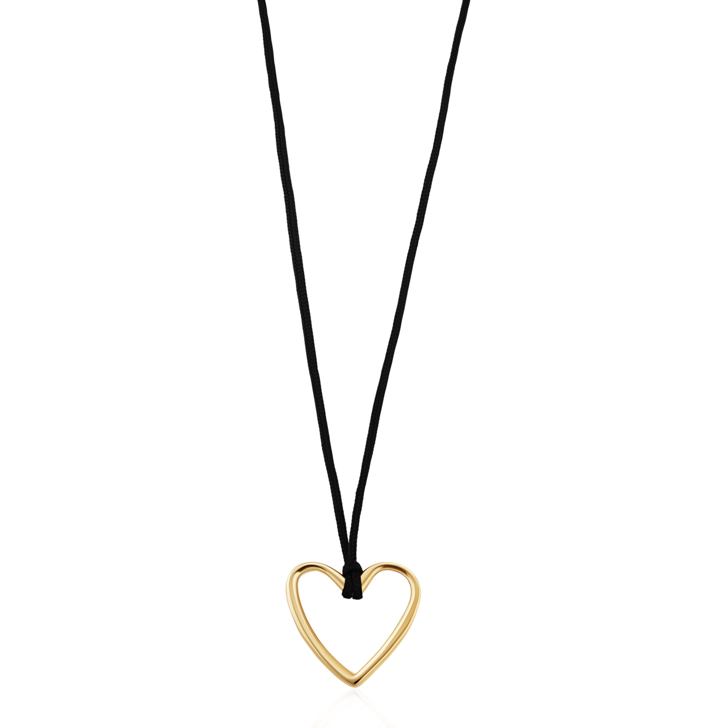 Tied to You Open Heart Pendant Necklace