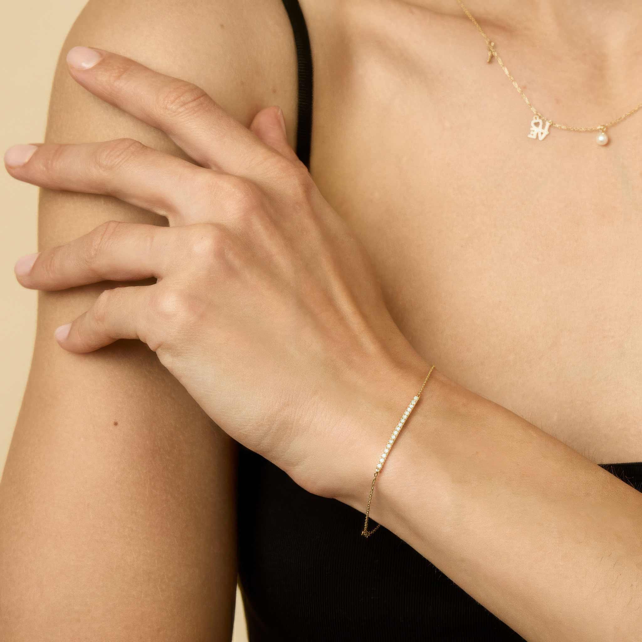 Brooklyn Bar Diamond Bracelet