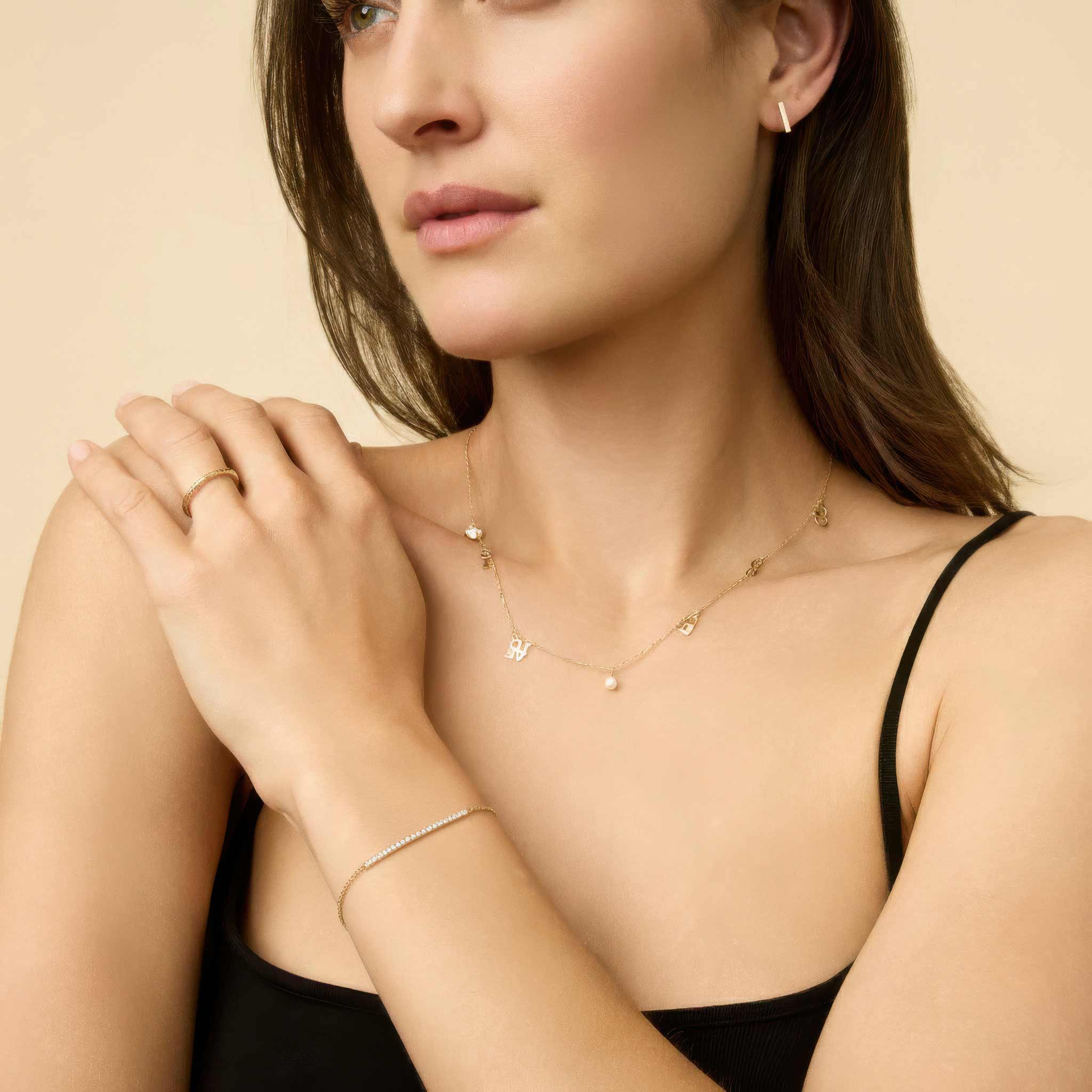 Brooklyn Bar Diamond Bracelet