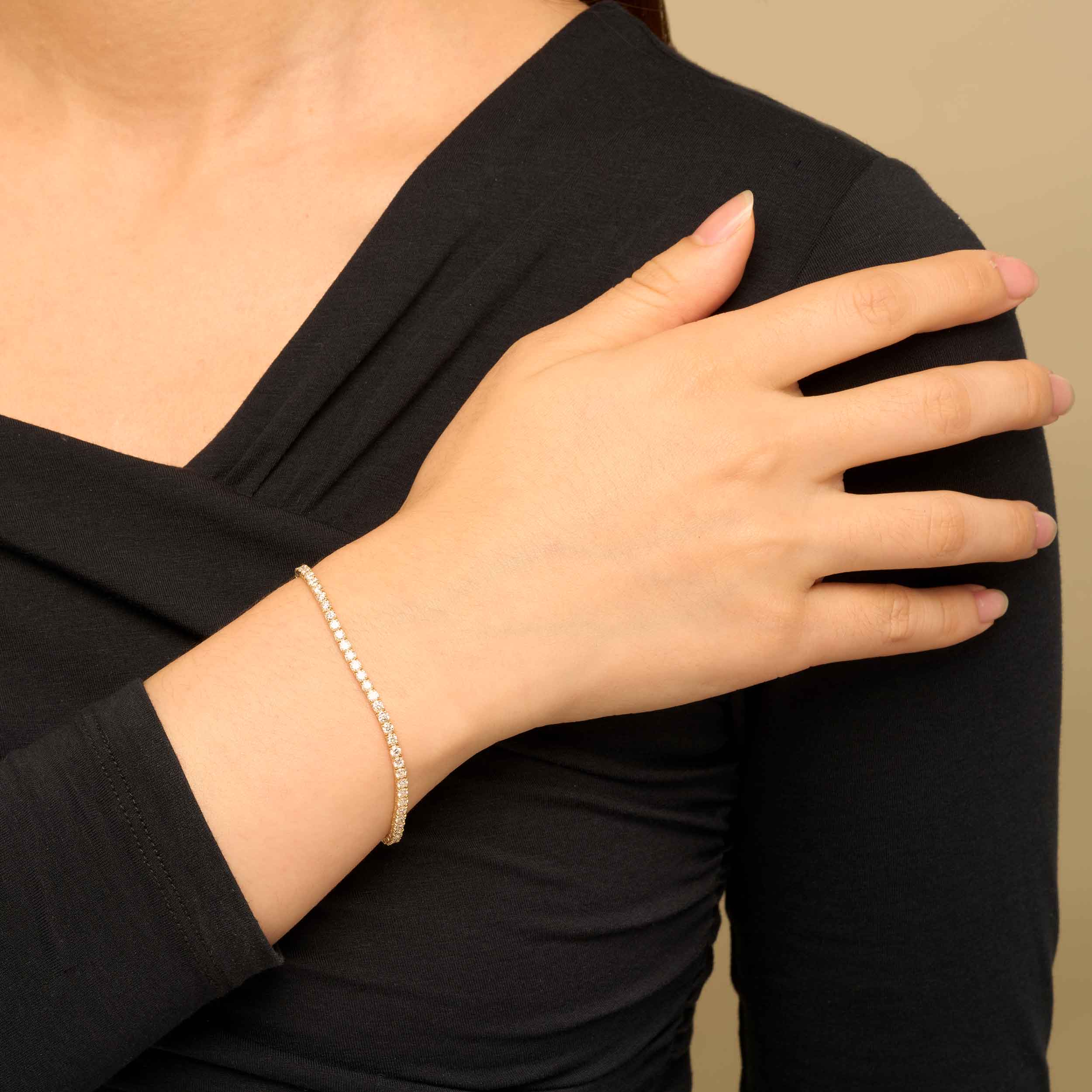 #color_Yellow Gold, Lab Diamonds