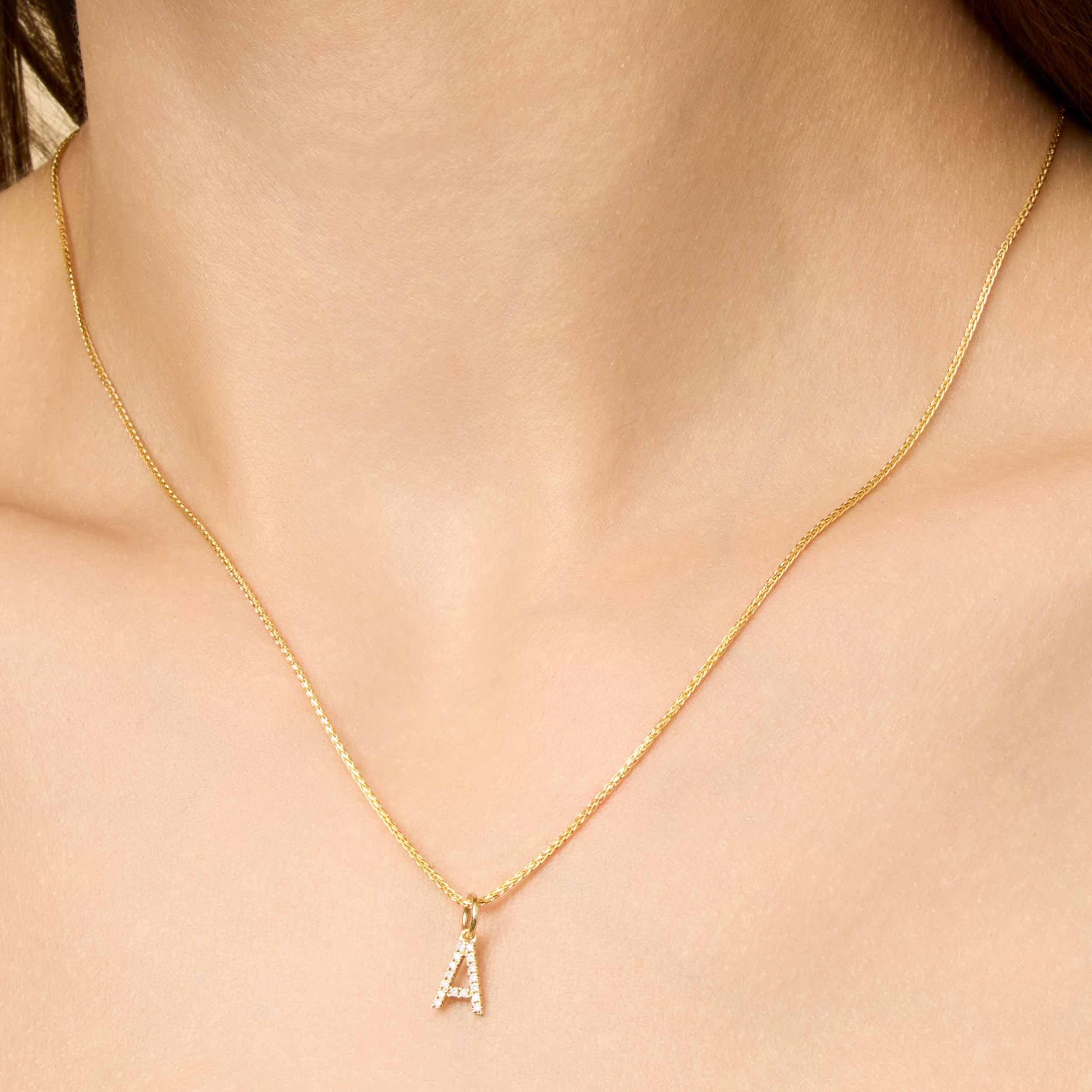 My Letter Diamond Pendant Charm